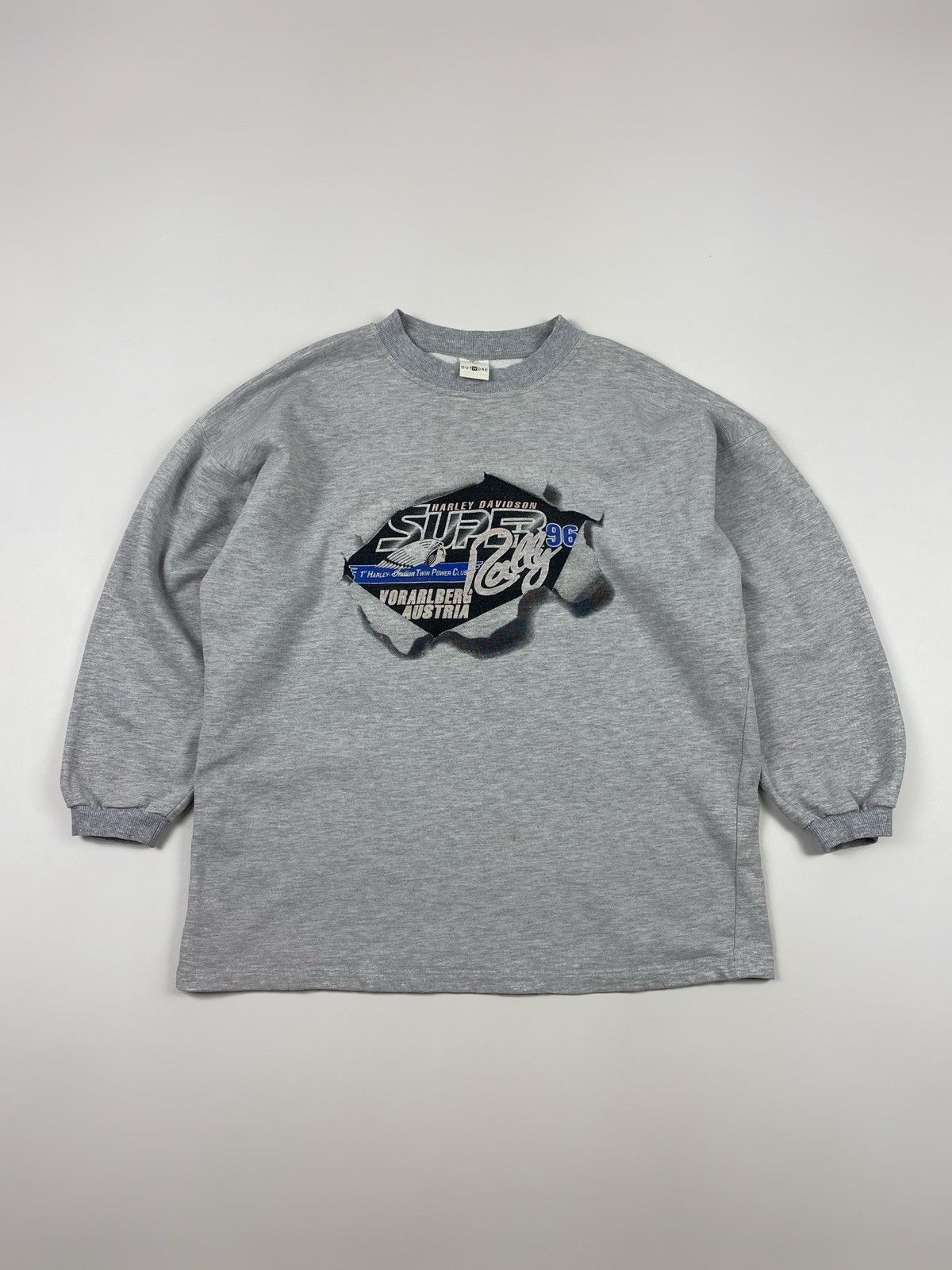 Harley Davidson × Vintage 1996 Vintage Super Rally Austria Sweatshirt Size US M / EU 48-50 / 2 - 1 Thumbnail