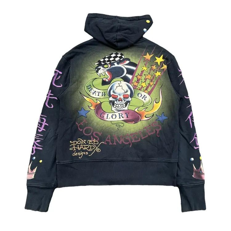 Ed Hardy Ed Hardy By Christian Audiger Death or Glory Zip Hoodie Size US S / EU 44-46 / 1 - 9 Thumbnail