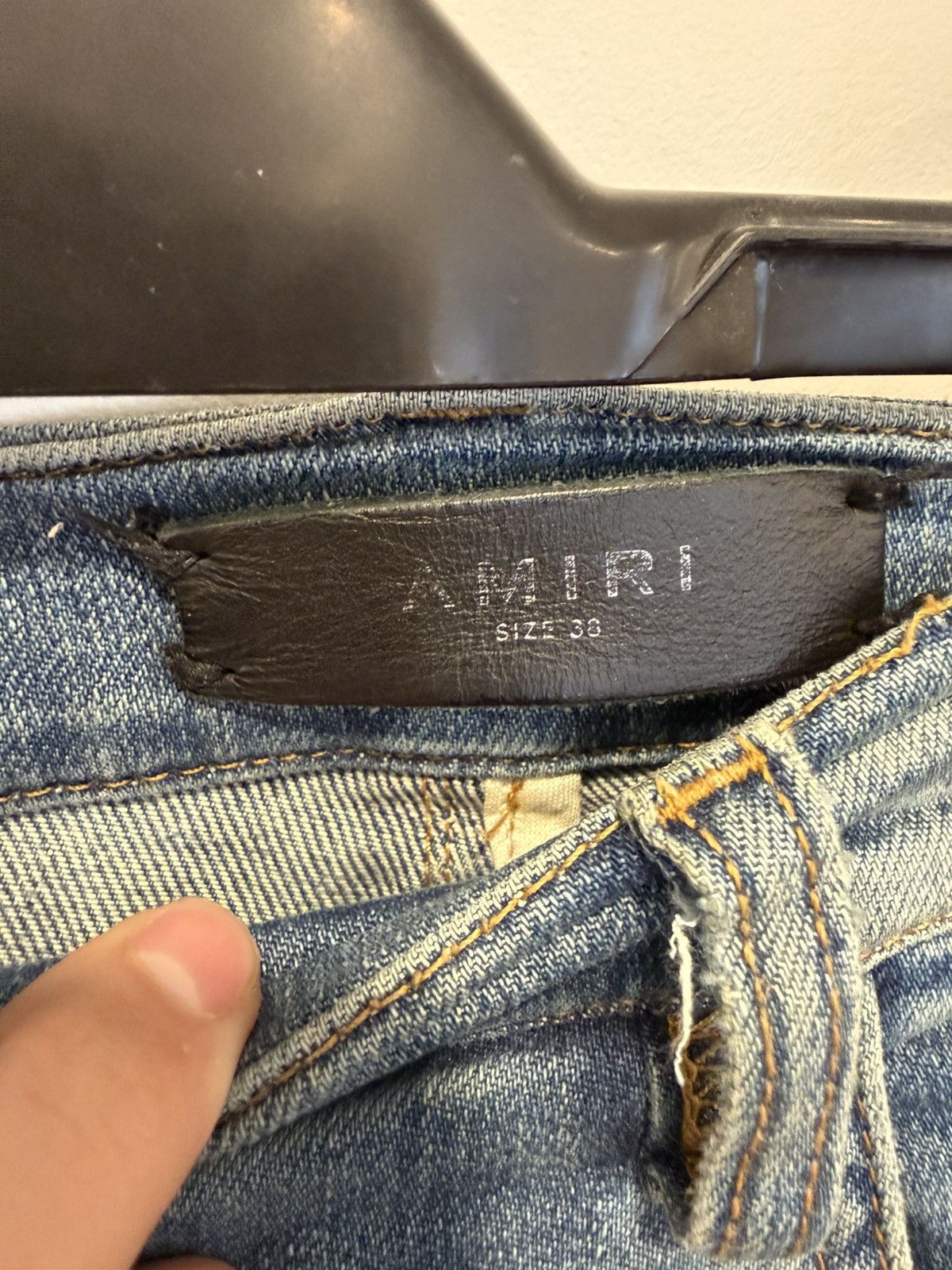 Amiri Amiri Blue Knee Thrasher Denim 38 Size US 38 / EU 54 - 4 Thumbnail