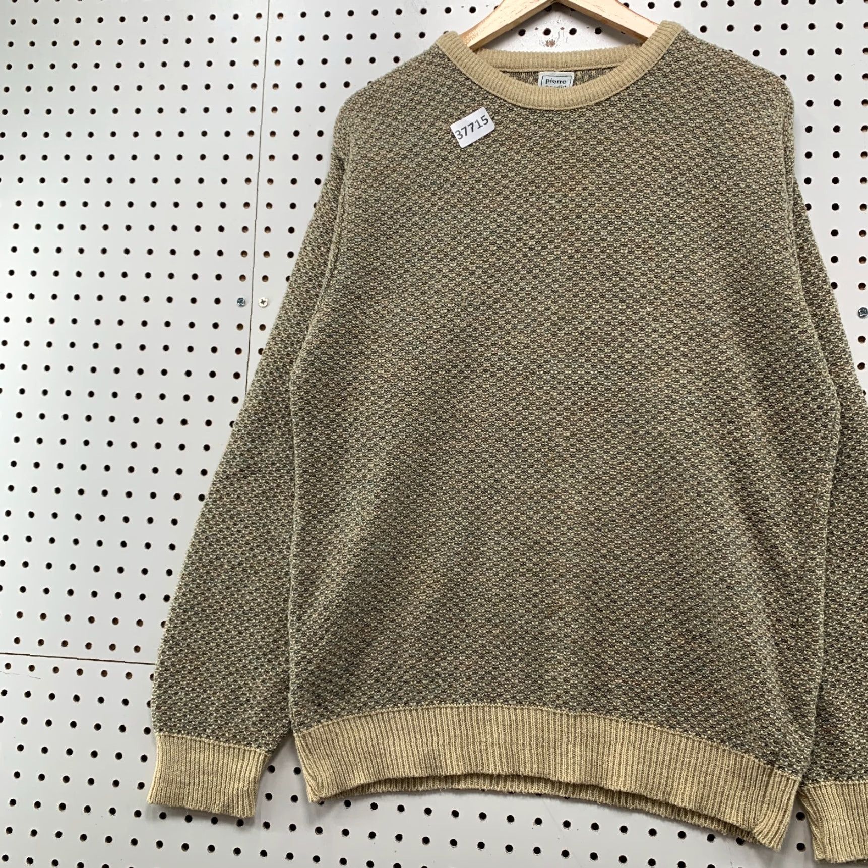 Pierre Cardin Vintage Pierre Cardin Knit Sweater Mens Medium Pullover Crew Neck Brown Beige 90s Retro Holiday Gift Size US M / EU 48-50 / 2 - 3 Thumbnail