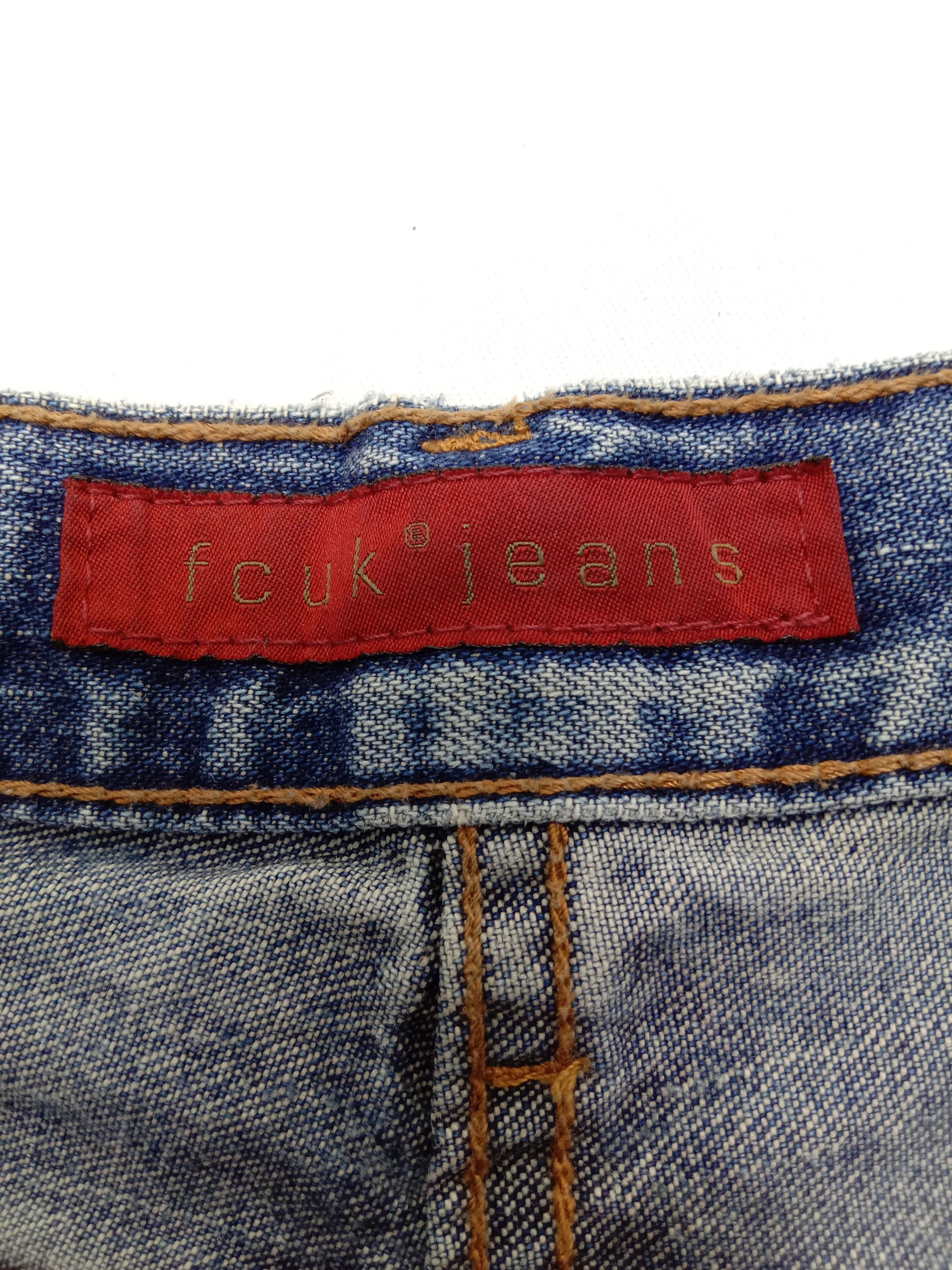 FCUK Vintage Fcuk Artwork Flare Jeans Bell Bottom Denim Size 31" - 15 Thumbnail