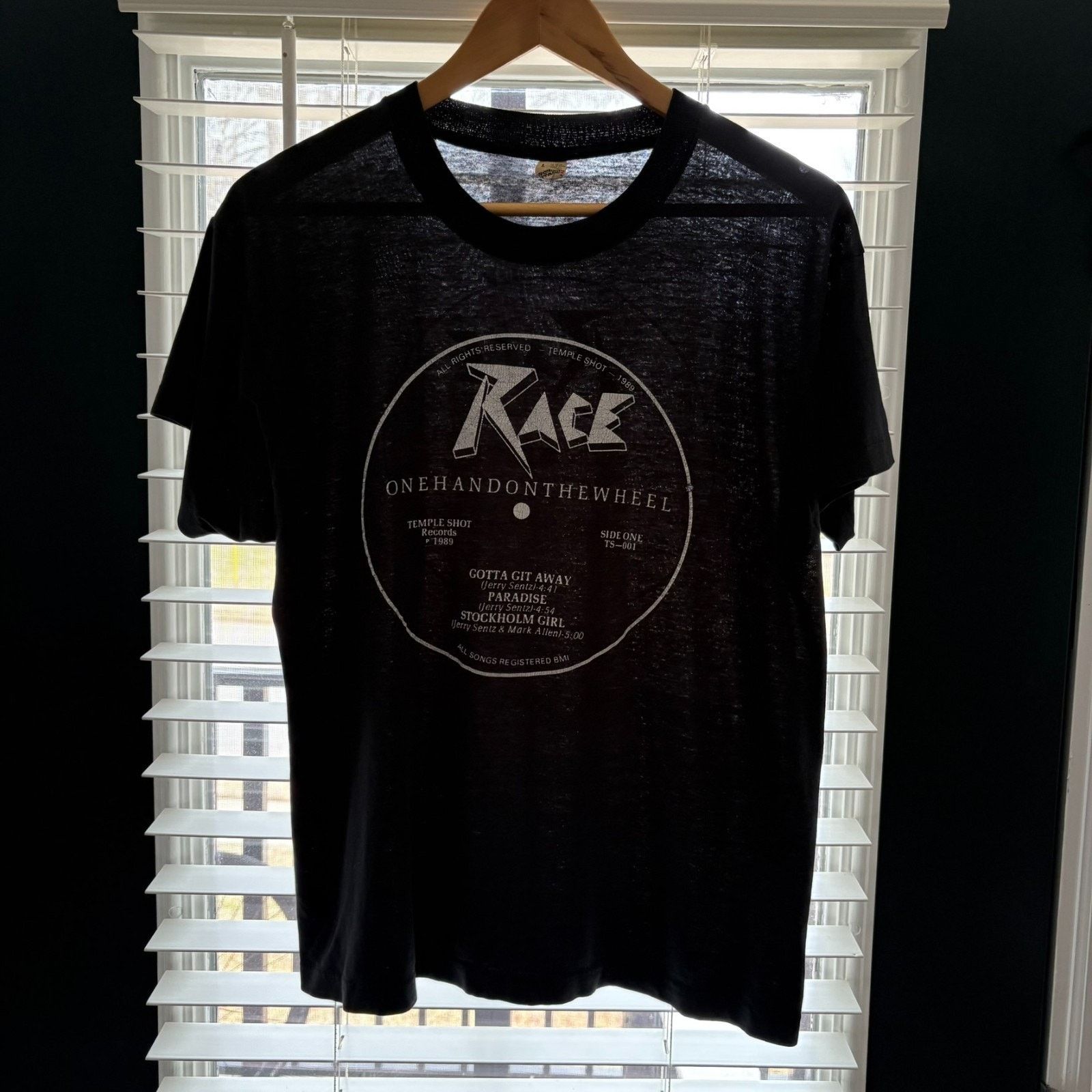 Vintage Vintage Paper Thin Burnout T-Shirt Men's Size L Black THIN Size US L / EU 52-54 / 3 - 1 Thumbnail