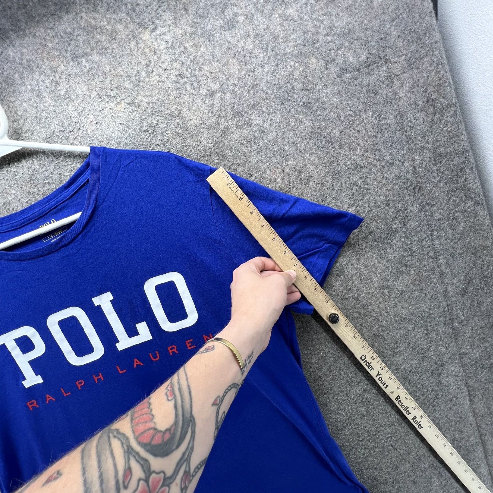 Polo Ralph Lauren Polo Ralph Lauren Shirt Mens Large Blue Polo Logo Graphic Tee Tagless Shirt Size US L / EU 52-54 / 3 - 3 Thumbnail