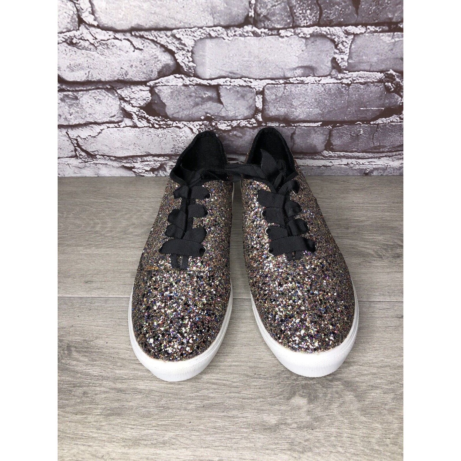 Other Torrid Colorful Glitter Lace Up Low Top Sneakers Shoes Women Size US 10 / IT 40 - 2 Thumbnail