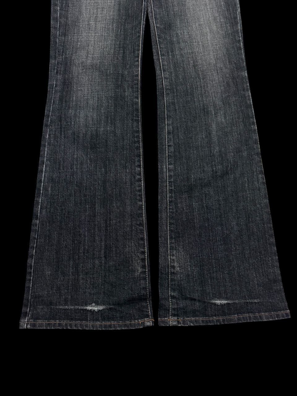 Jun Takahashi 💥Flare💥90s Style Uniqlo Whisker Clawmark Bootcut Dark Jeans Size US 30 / EU 46 - 8 Thumbnail