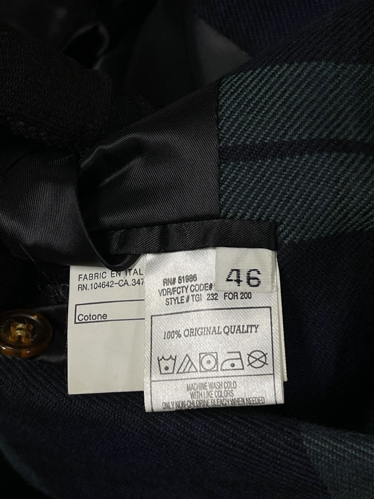 Designer Italian Tartan Jacket made in Italy Size US S / EU 44-46 / 1 - 14 Thumbnail