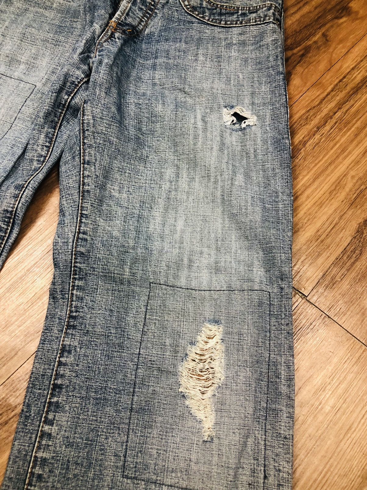 Morgan Homme Morgan Homme Distressed Jeans (33) Size US 30 / EU 46 - 12 Thumbnail