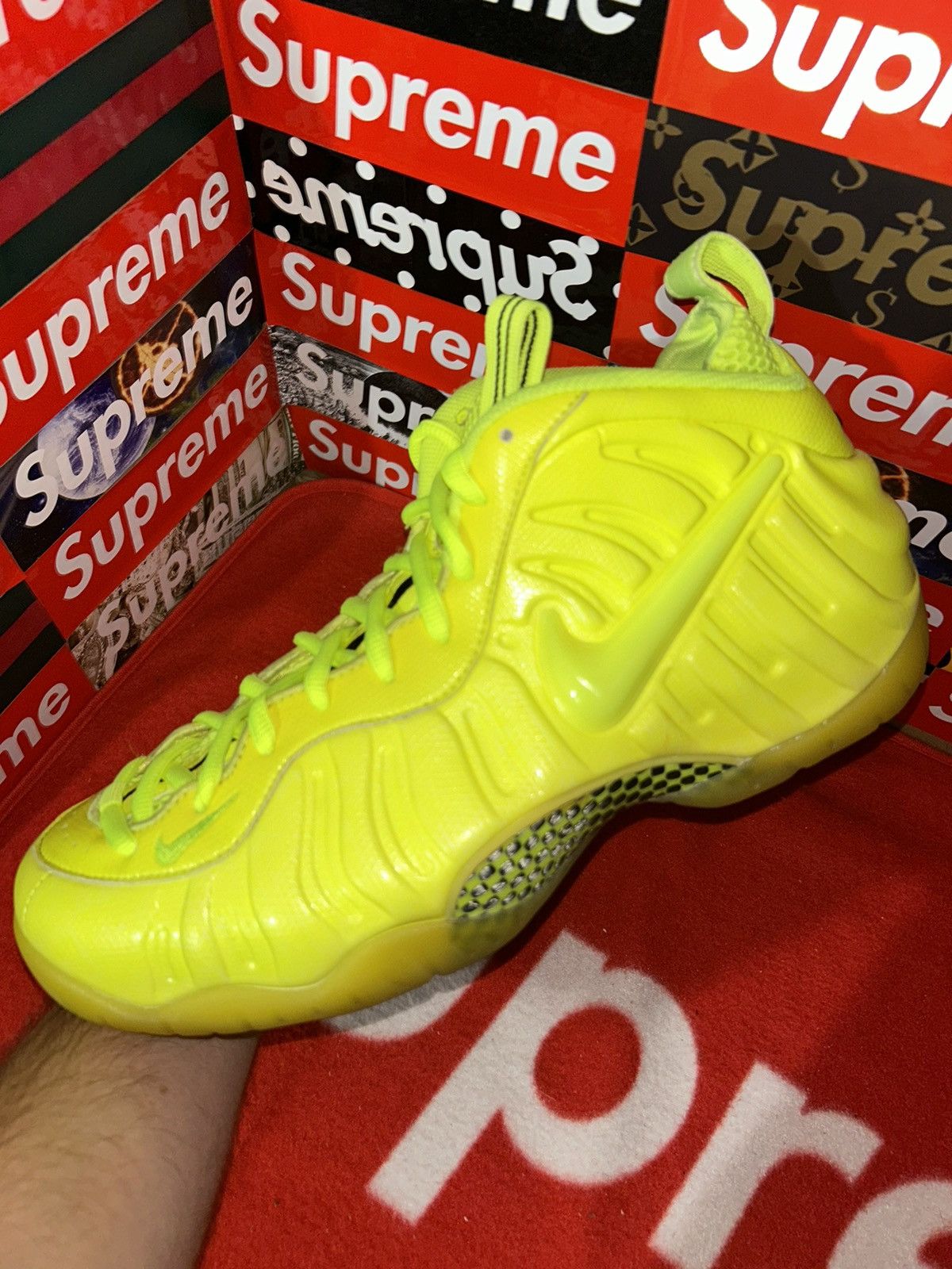 Nike Nike Air Foamposite Pro Volt 624041-700 size 12.5 Size US 12.5 / EU 45-46 - 6 Thumbnail