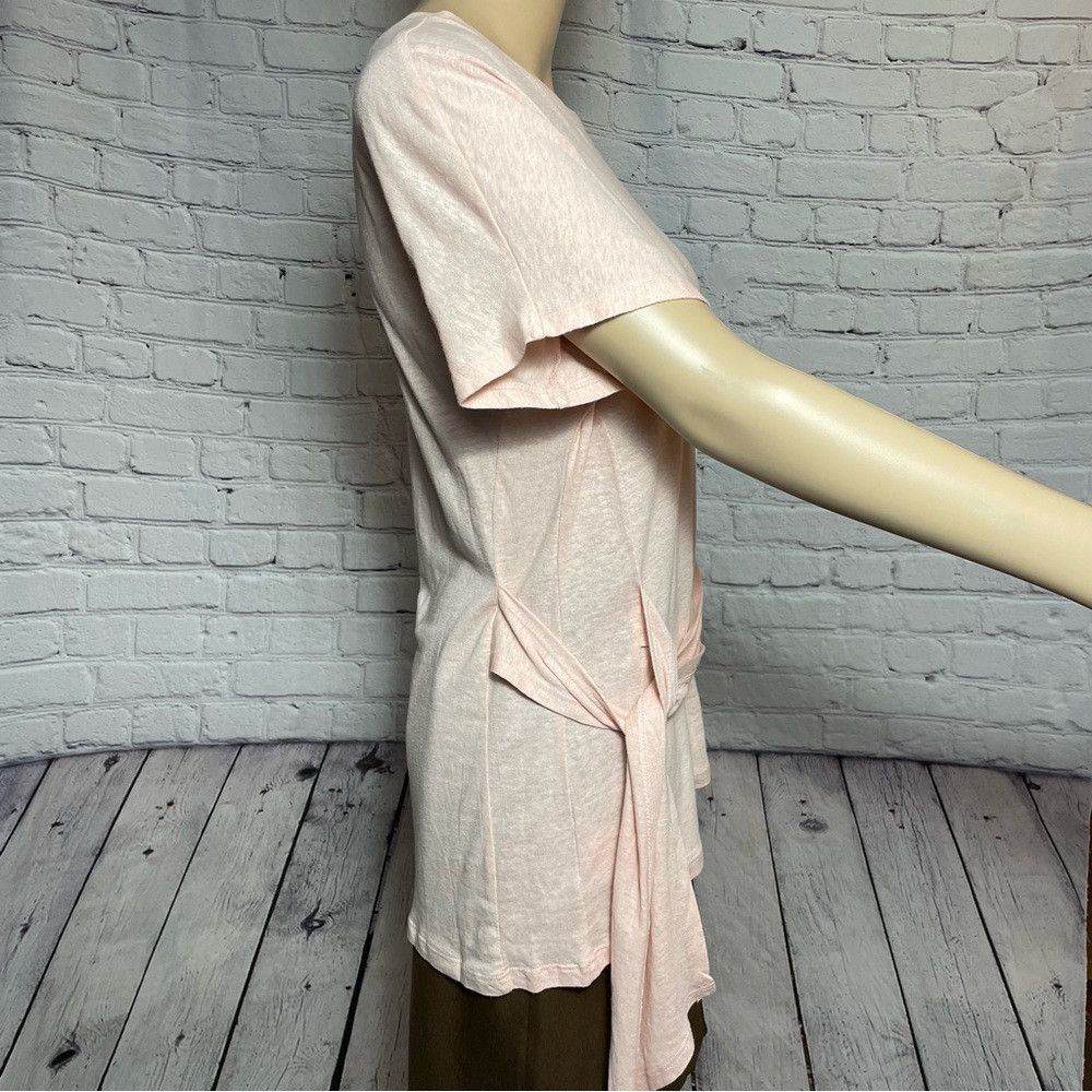 Bcbgmaxazria NWT New $98 BCBGMAXAZRIA Pink Linen Dolman Sleeve Top Size Size XXS / US 00 / IT 34 - 6 Thumbnail