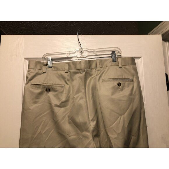 Jos. A. Bank jos.a.bank men's khaki 100%cotton casual pants size: 38/30 Size 38R - 3 Thumbnail
