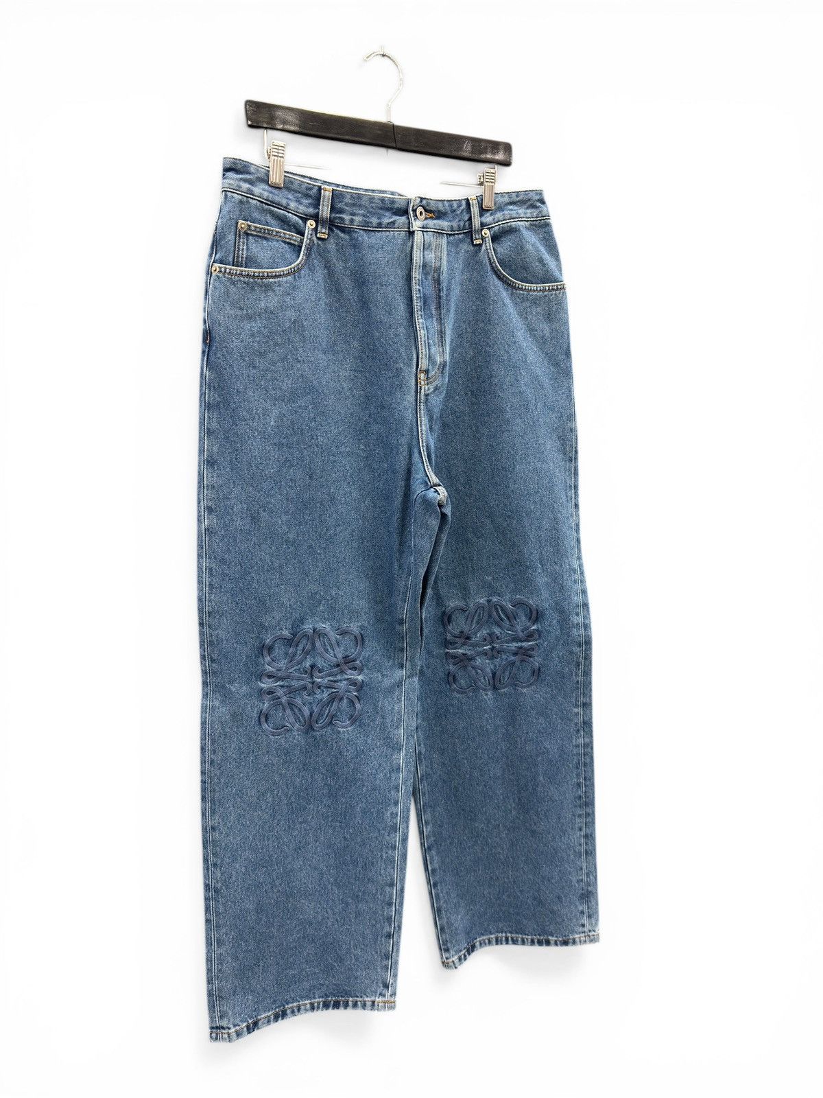 Loewe Loewe Blue Anagram Denim Jeans Size US 38 / EU 54 - 2 Thumbnail