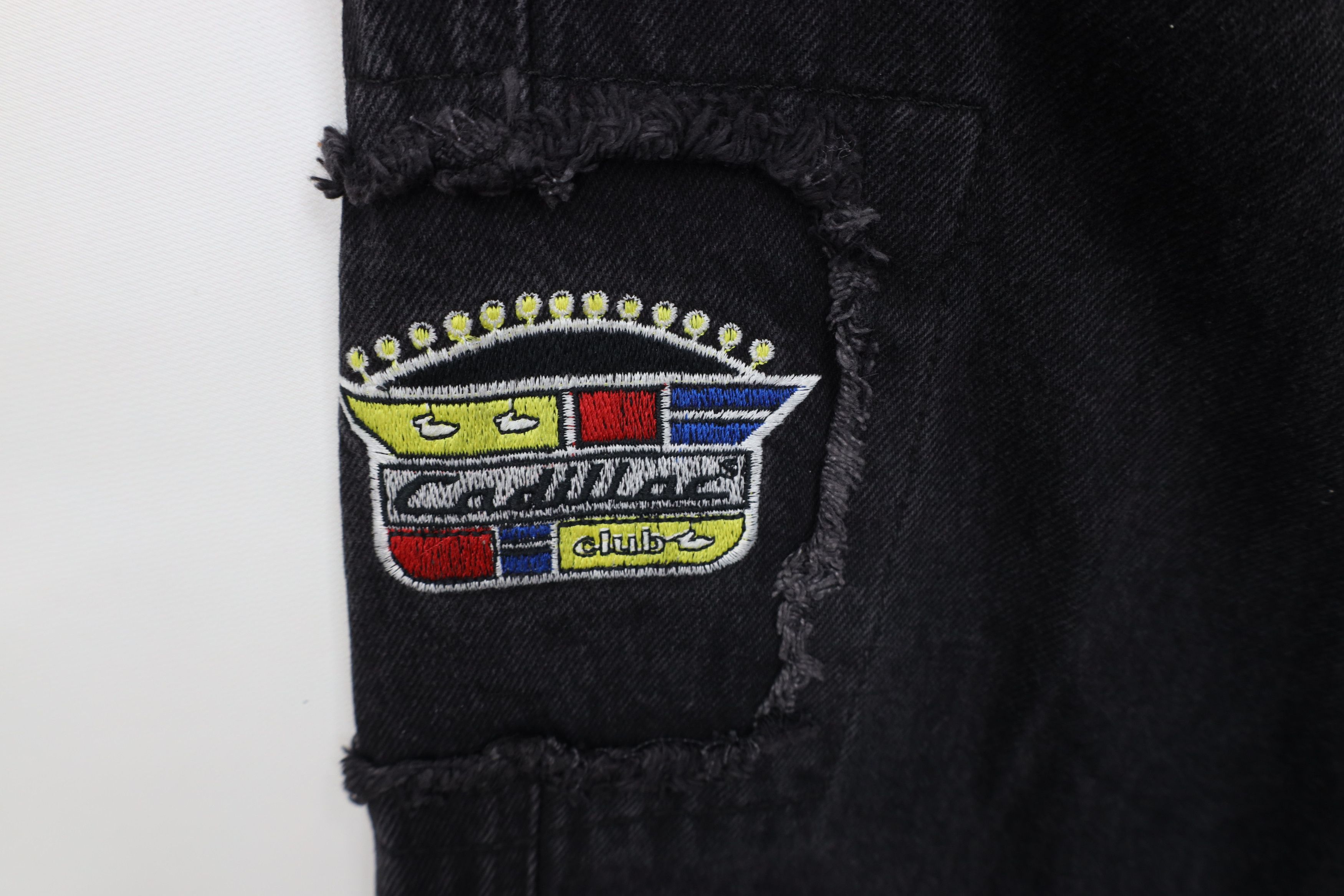 Cadillac Deadstock Vintage 90s Cadillac Car Straight Leg Jeans USA Size US 30 / EU 46 - 5 Thumbnail