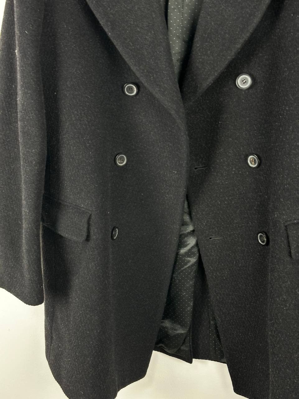 Givenchy GIVENCHY Mohair Double Breasted WOOL LONG Black COAT Size L Size US L / EU 52-54 / 3 - 7 Thumbnail