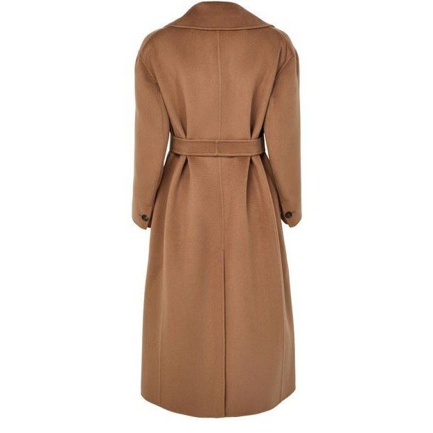 Max Mara MAX MARA Dalila Belted Brown Wool Long Coat New & Authentic Size XS / US 0-2 / IT 36-38 - 2 Thumbnail