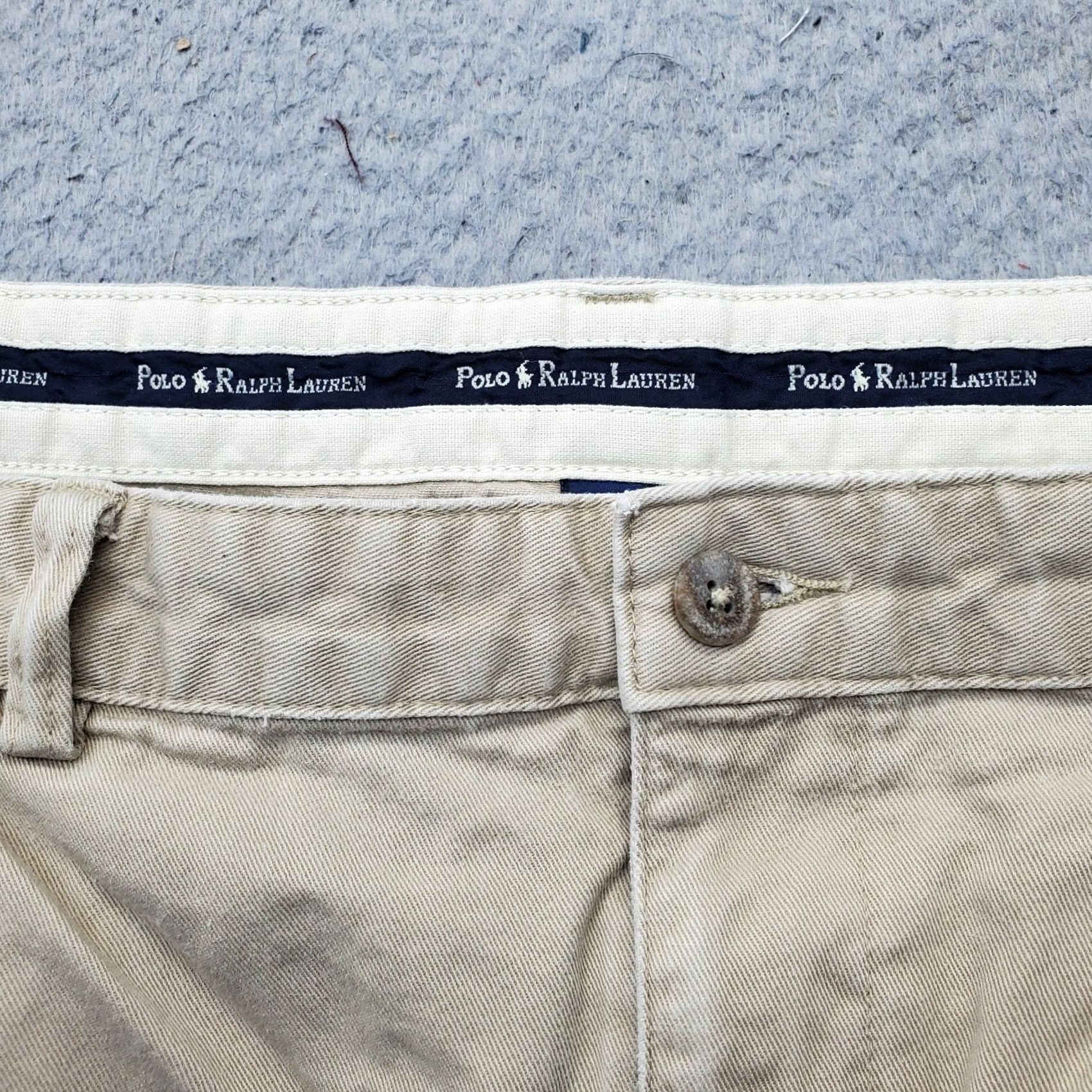 Polo Ralph Lauren Polo Ralph Lauren Chino Shorts Mens 40 Tan Pleated Classic Fit Low Waist Size US L / EU 52-54 / 3 - 6 Thumbnail