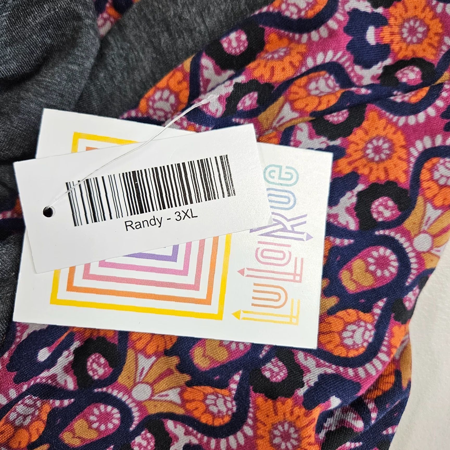 Vintage LuLaRoe Randy Top Shirt Womens 3XL Purple Gray 3/4 Sleeve Polyester Blend Size XXL / US 16-18 / IT 52-54 - 6 Thumbnail