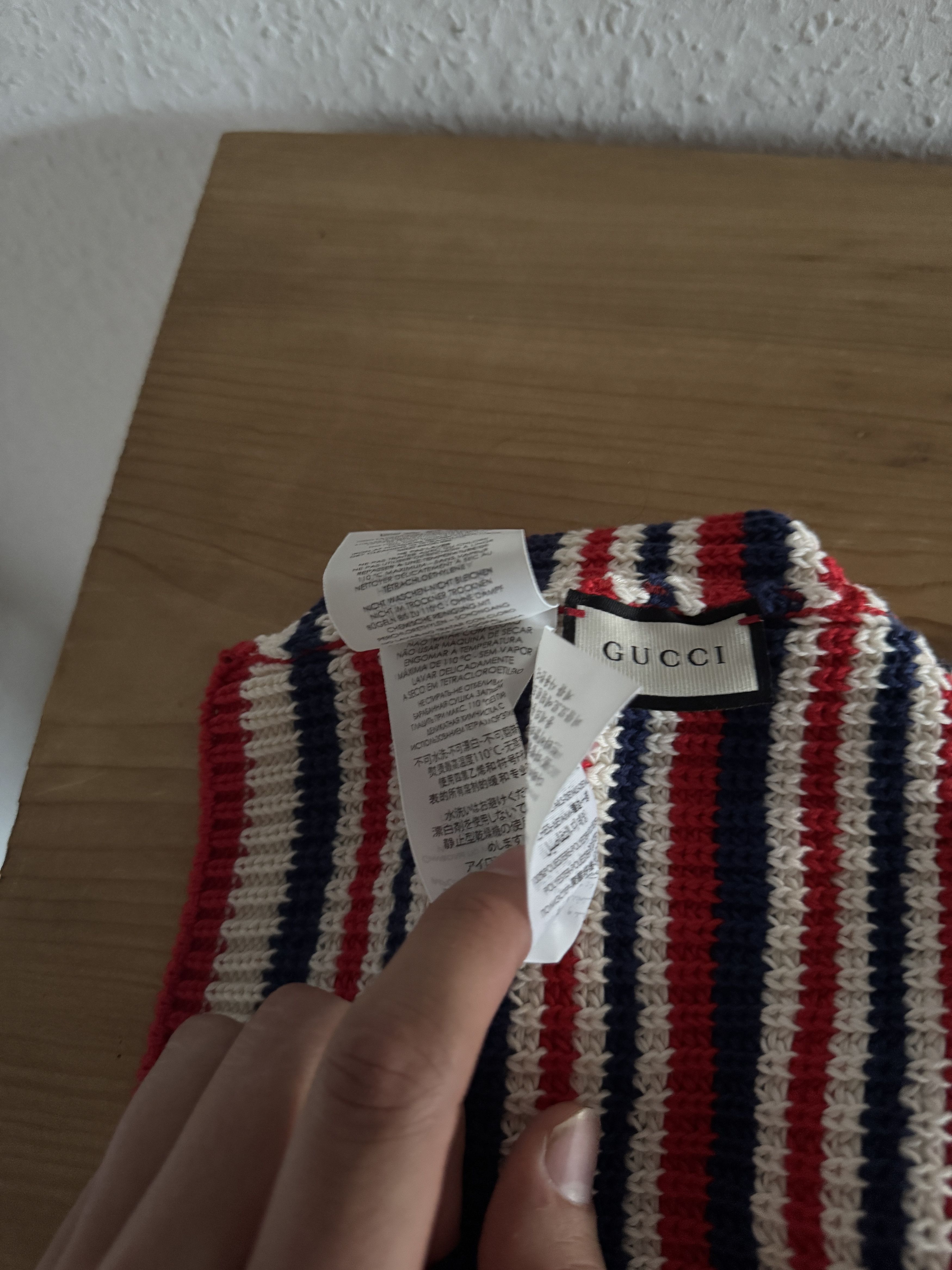 Gucci Striped Teddy Bear Beanie Size ONE SIZE - 8 Thumbnail