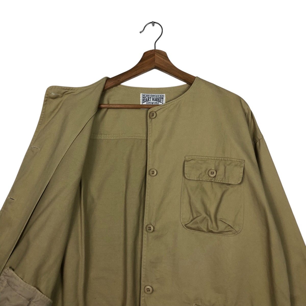 Blue Blue Japan 📌Vintage Chore Worker Duck Canvas Jacket Heart Market Size US M / EU 48-50 / 2 - 13 Thumbnail