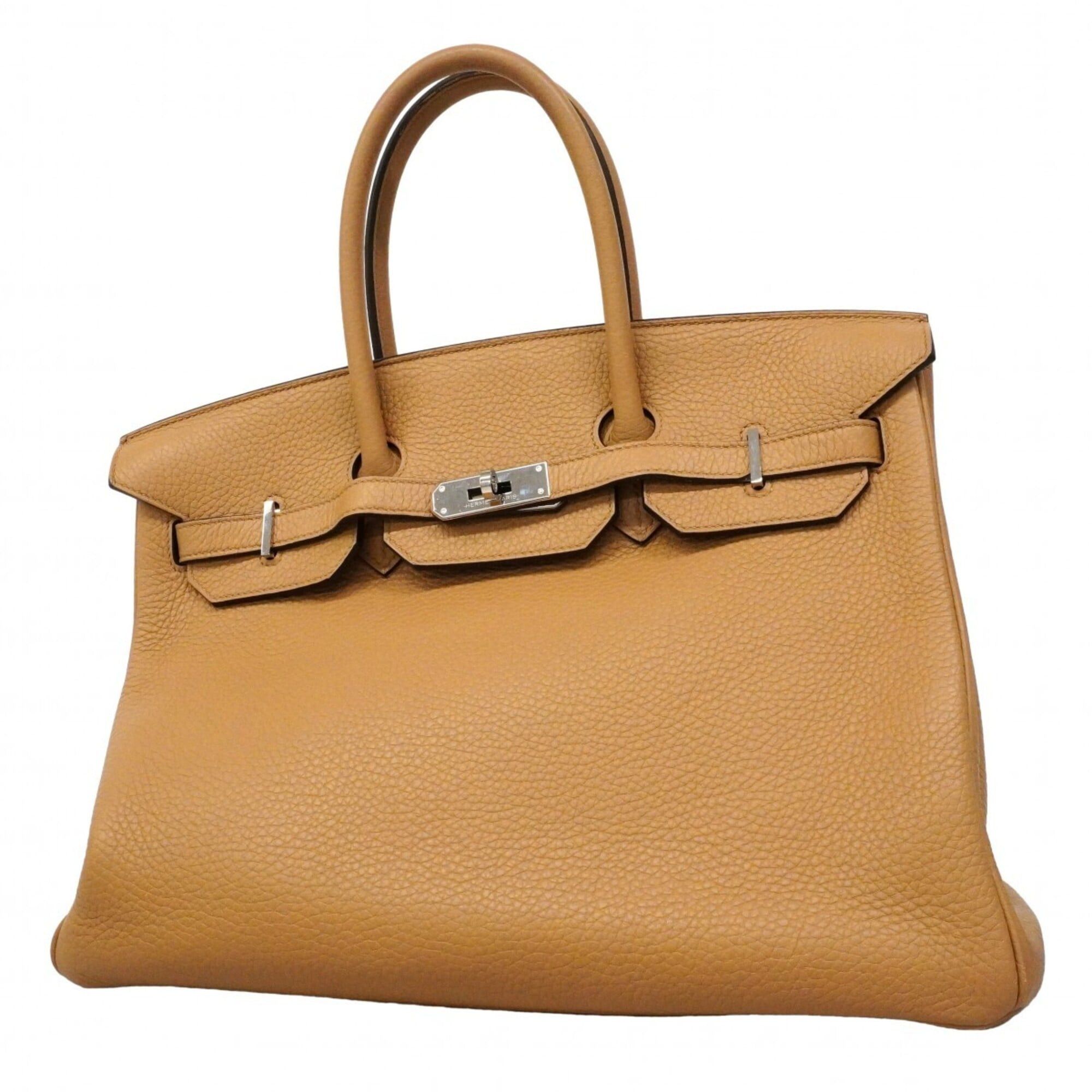 Hermes Hermes Birkin 35 Handbag, Taurillon Clemence Leather, Chai, U Stamp, Women's, P2859809 Size ONE SIZE - 1 Thumbnail