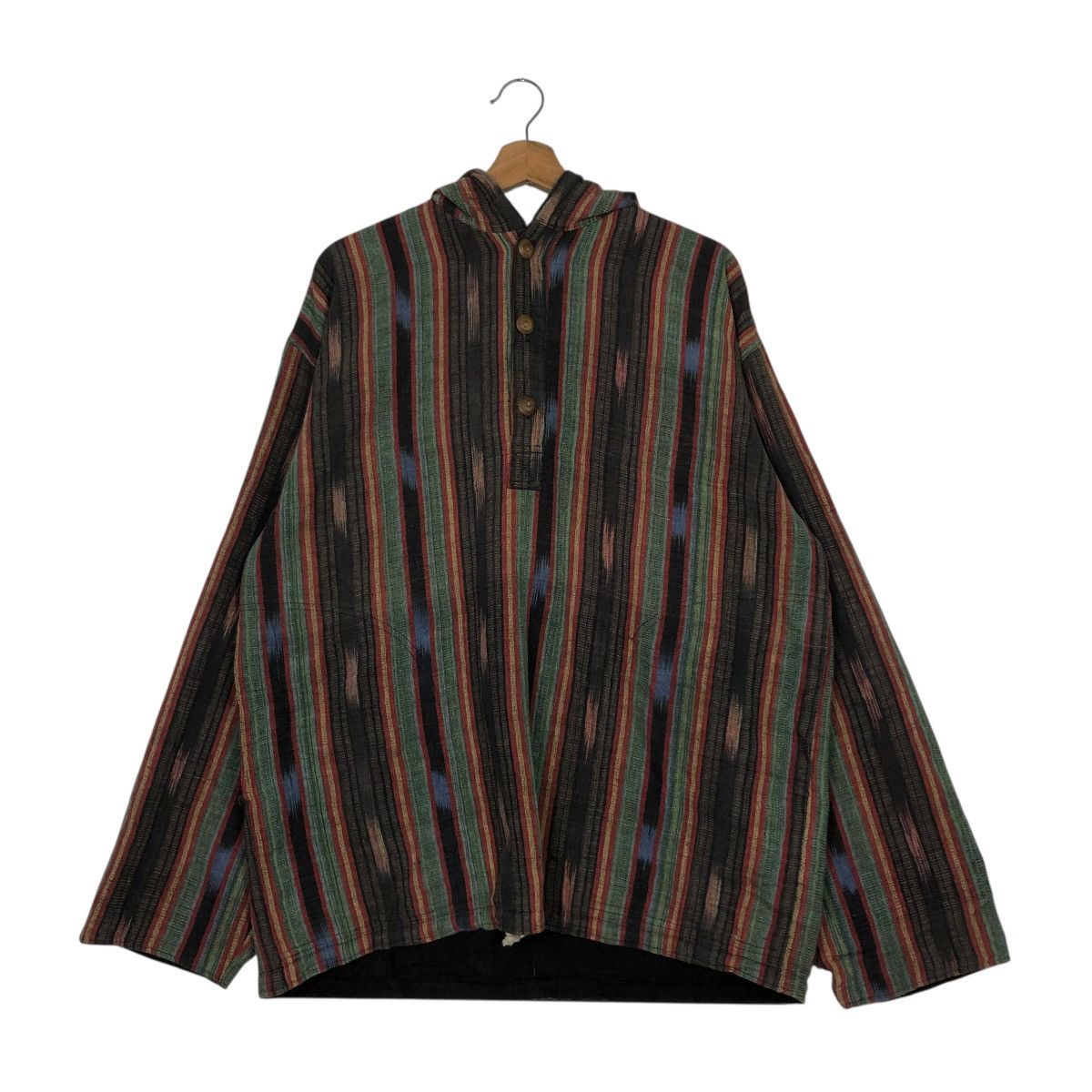 Japanese Brand 🔥VINTAGE BAJRA PULL OVER HICKORY STRIPED LAXMI ISSEY MIYAKE Size US M / EU 48-50 / 2 - 14 Thumbnail