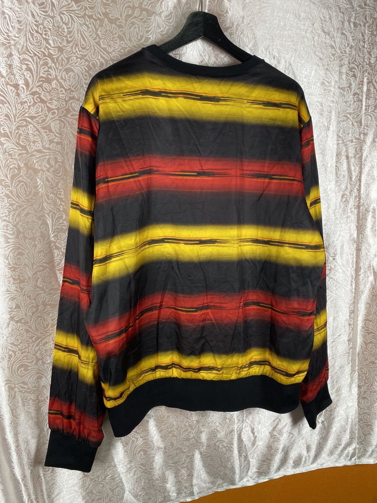 Rocawear Vintage Rocawear Striped Crewneck Black Red Yellow Size US L / EU 52-54 / 3 - 9 Thumbnail