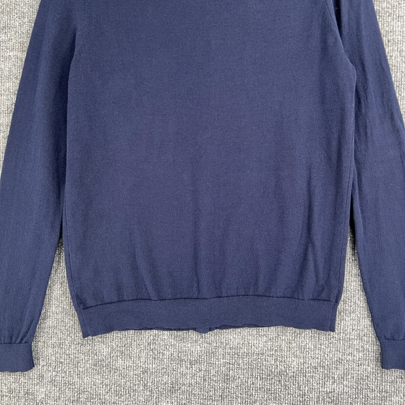 Uniqlo Uniqlo Cardigan Sweater Navy Button Up Classic Academia Sz L Size L / US 10 / IT 46 - 8 Thumbnail