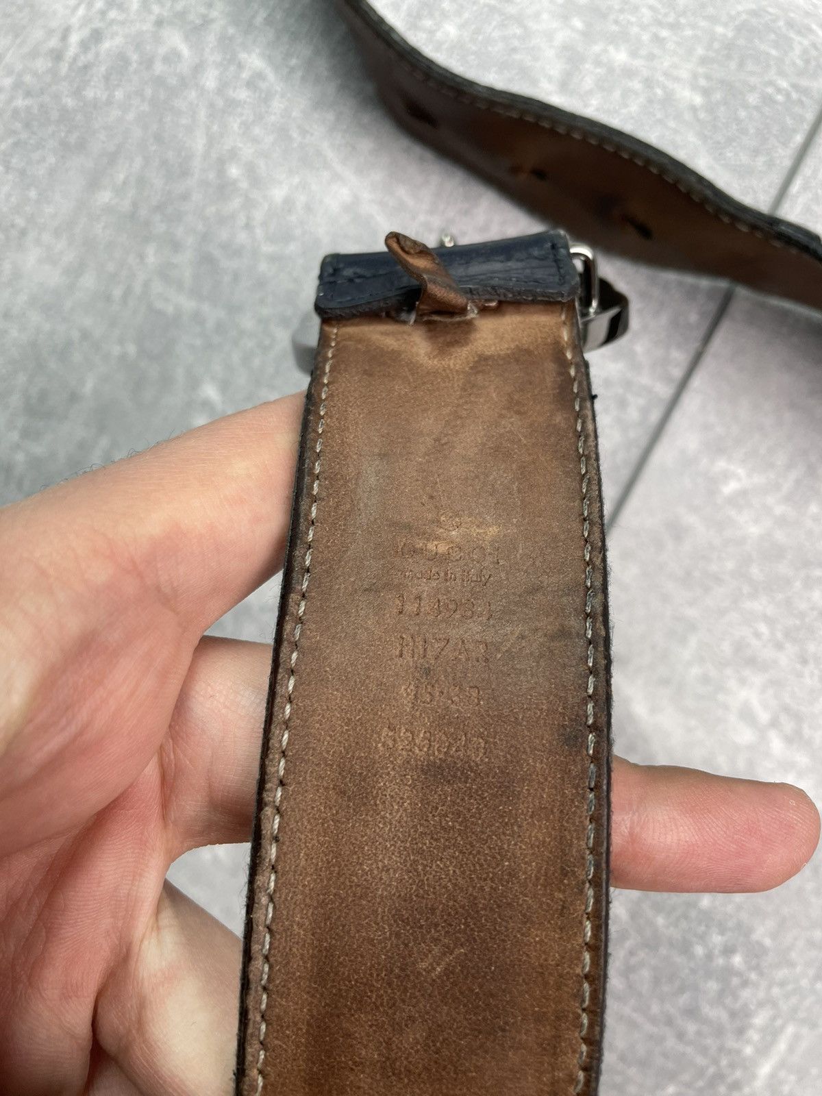Gucci Gucci GG Leather Belt Size ONE SIZE - 8 Thumbnail