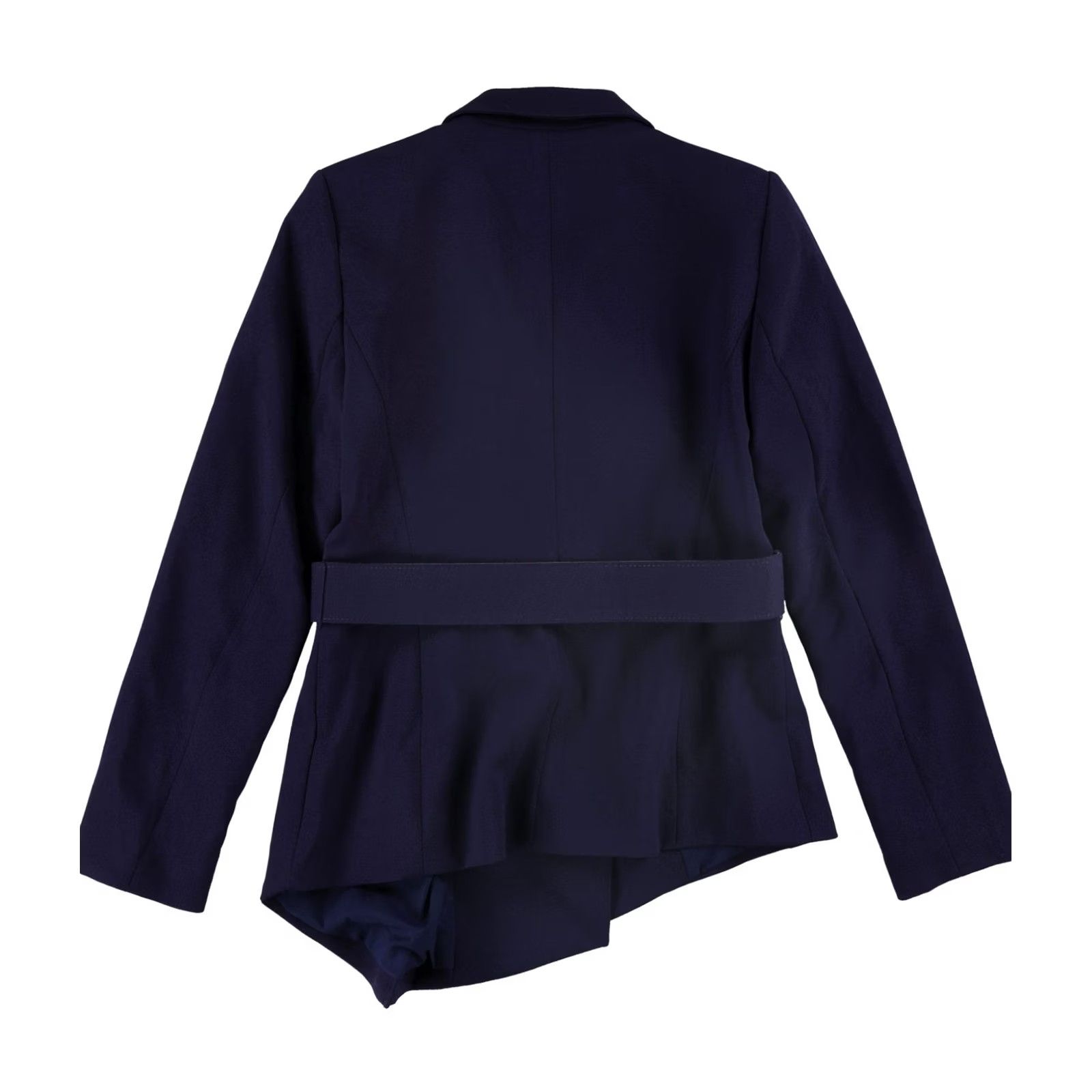 Vintage Tahari Womens Blazer Jacket Blue Size 4 Belted Two Button Size S / US 4 / IT 40 - 2 Thumbnail