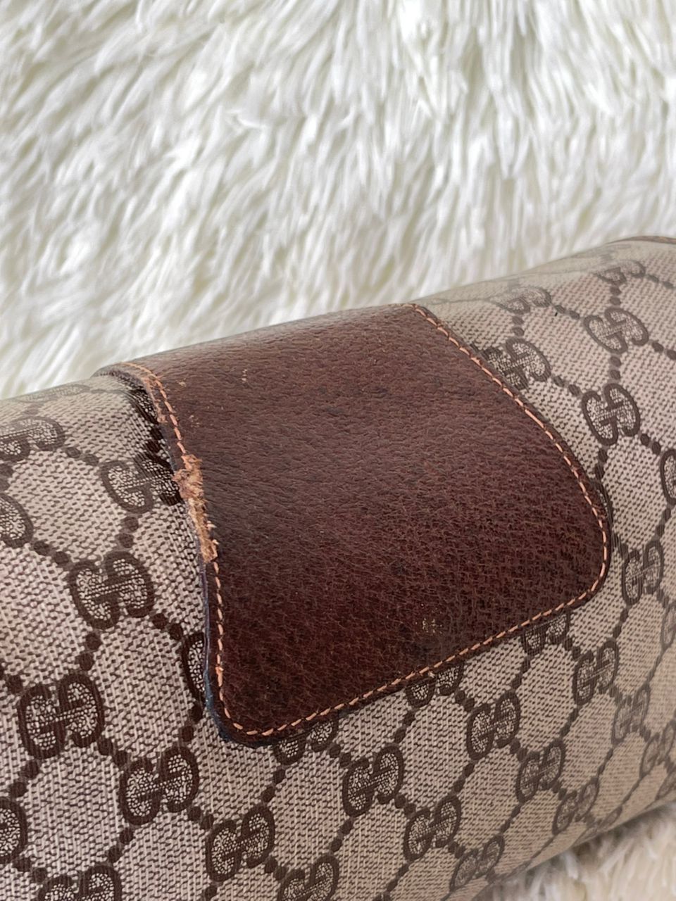 Gucci × Vintage Gucci GG Sherry Line Clutch Bag Size ONE SIZE - 12 Thumbnail