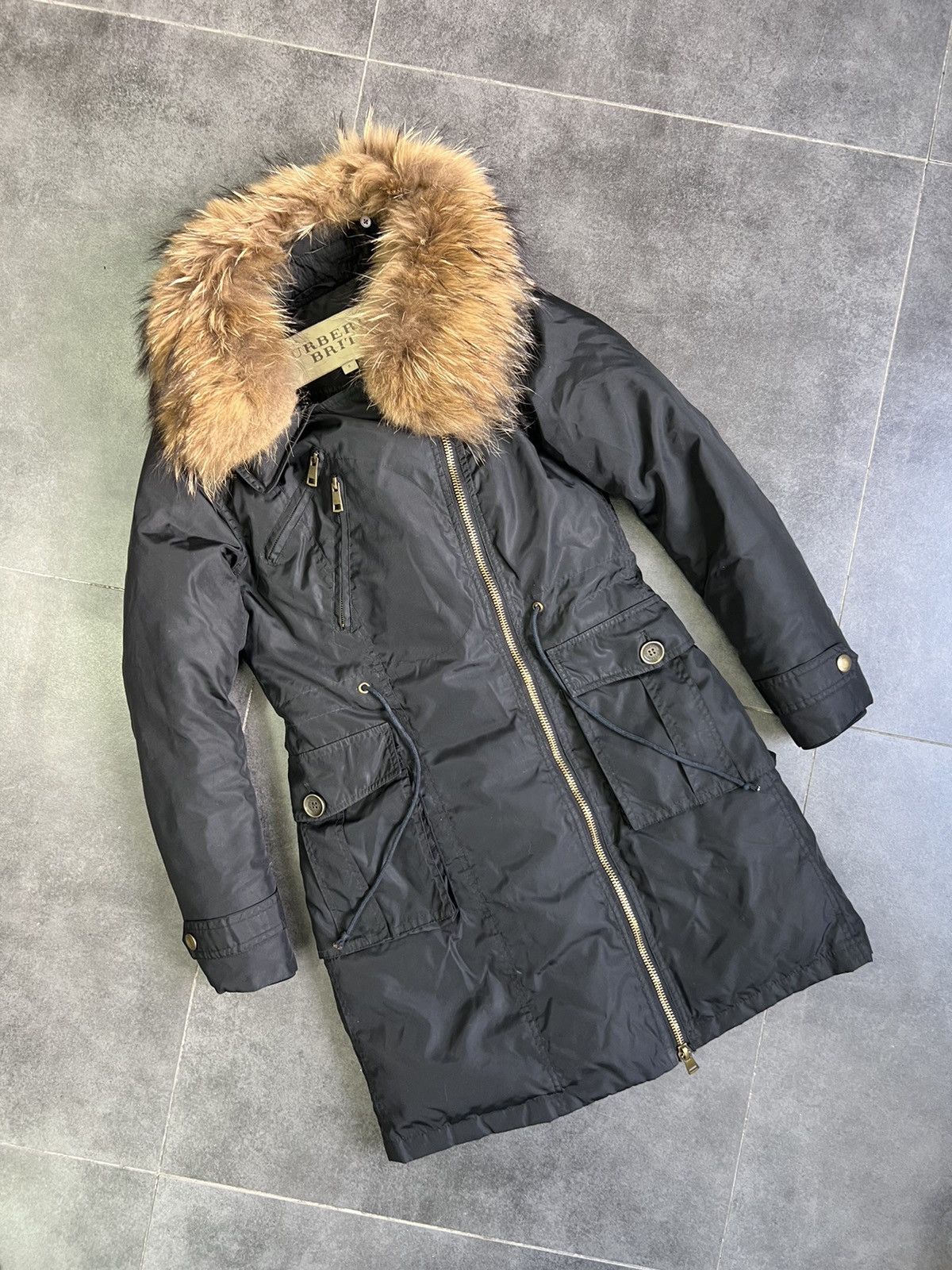 Burberry × Vintage Burberry Brit Women’s down jacket fur Size S / US 4 / IT 40 - 2 Thumbnail