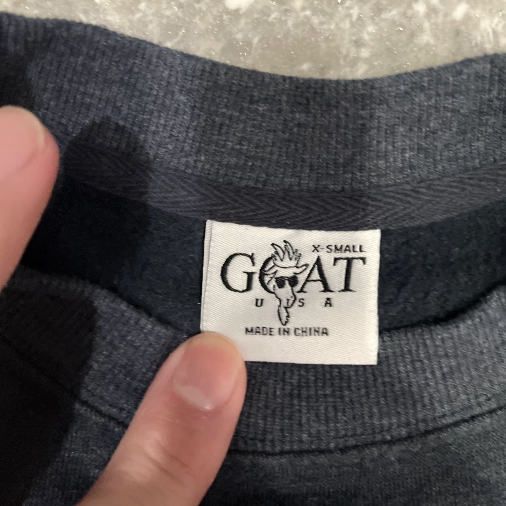 Vintage GOAT USA Sweatshirt Mens XS Gray Long Sleeve Cotton Fleece Pullover United States USA Theme Regular Size: XS Size US XS / EU 42 / 0 - 3 Thumbnail