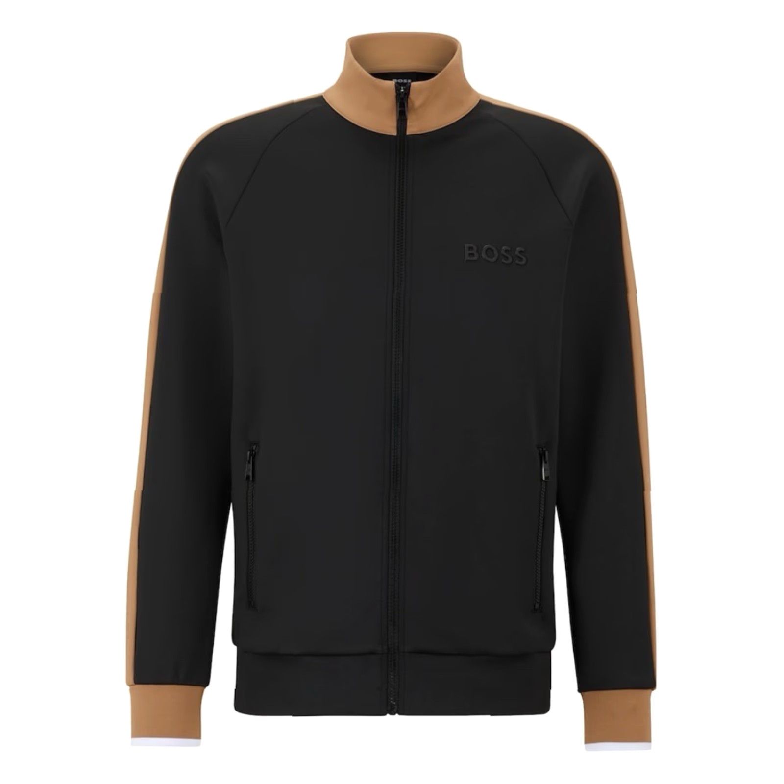 Hugo Boss NEW Hugo Boss Athleisure Track Zip Jacket NWT Classic L Black Mens Zip Front, Full Zip, Hood? (Info: From title) Size US L / EU 52-54 / 3 - 6 Thumbnail