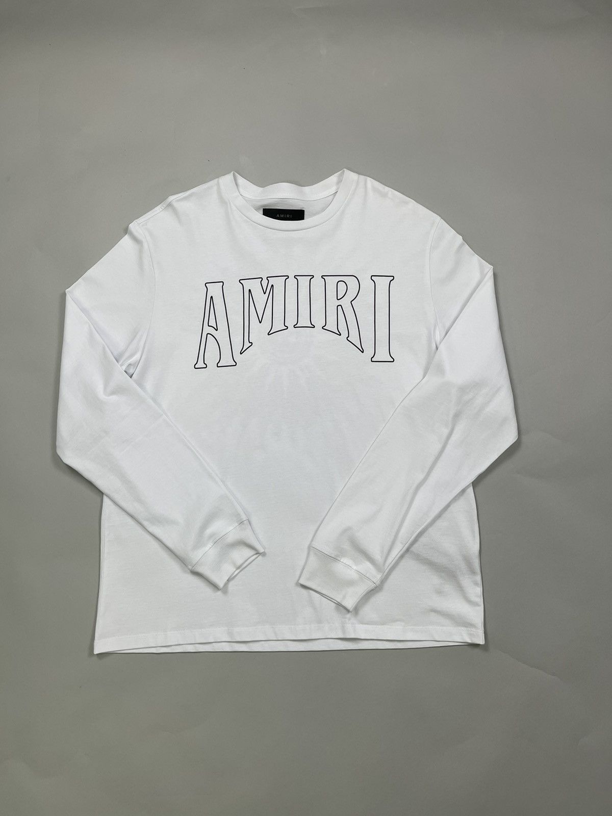 Image of Amiri Sun Long Sleeve Tee in White, Men's (Size XL)