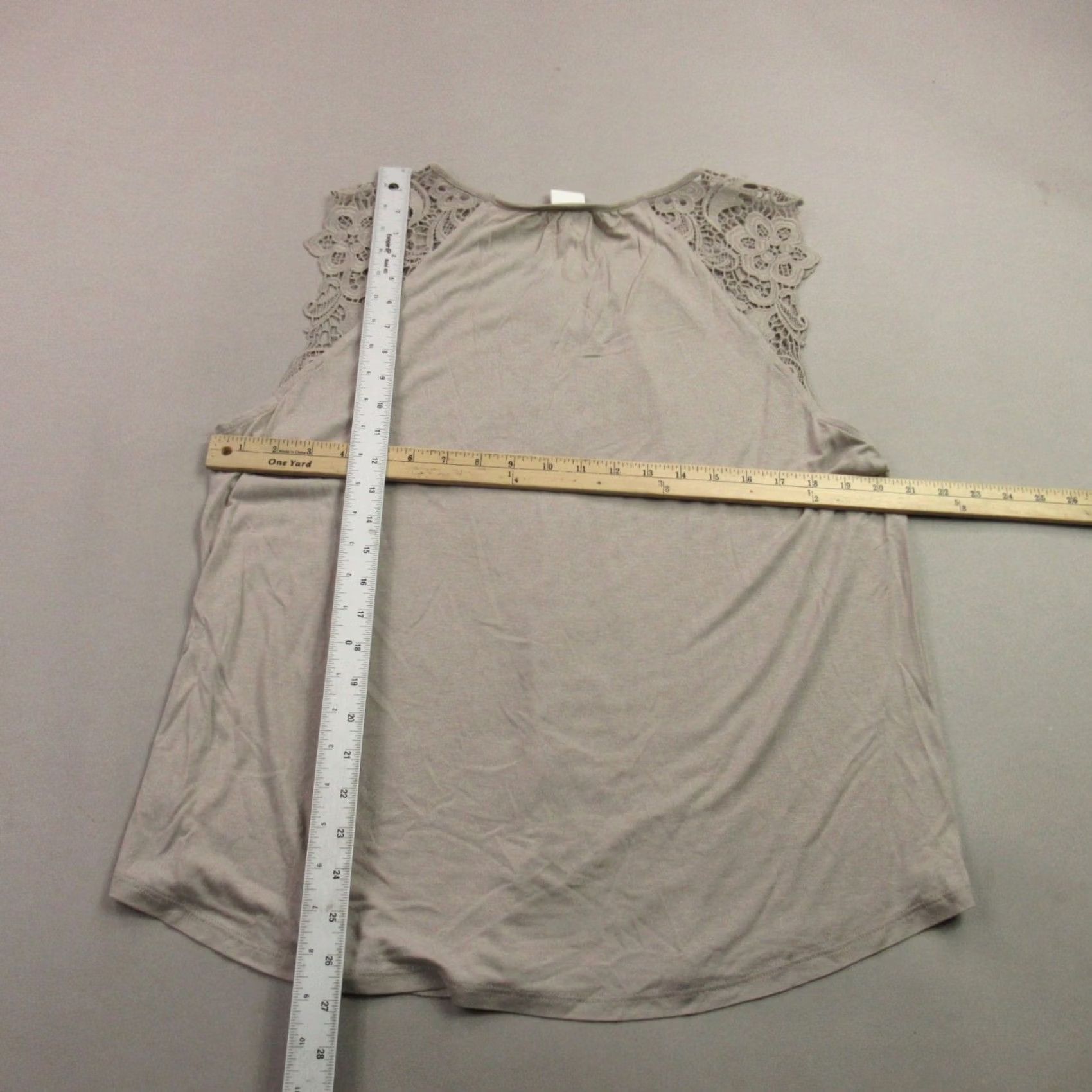 H&M H&M Shirt Womens XL Short Sleeve Crew Neck Pullover Lightweight Beige Top Size XL / US 12-14 / IT 48-50 - 7 Thumbnail
