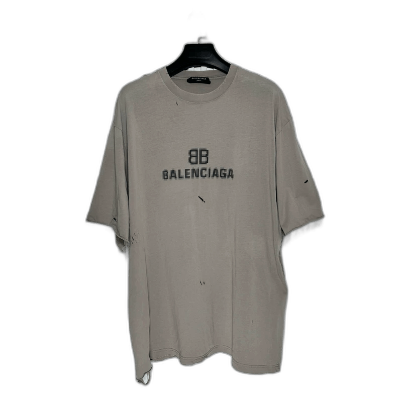 balenciagaユニフォームスカーフ Balenciaga Balenciaga Mosaic Double B Short Sleeve Shirt-2505