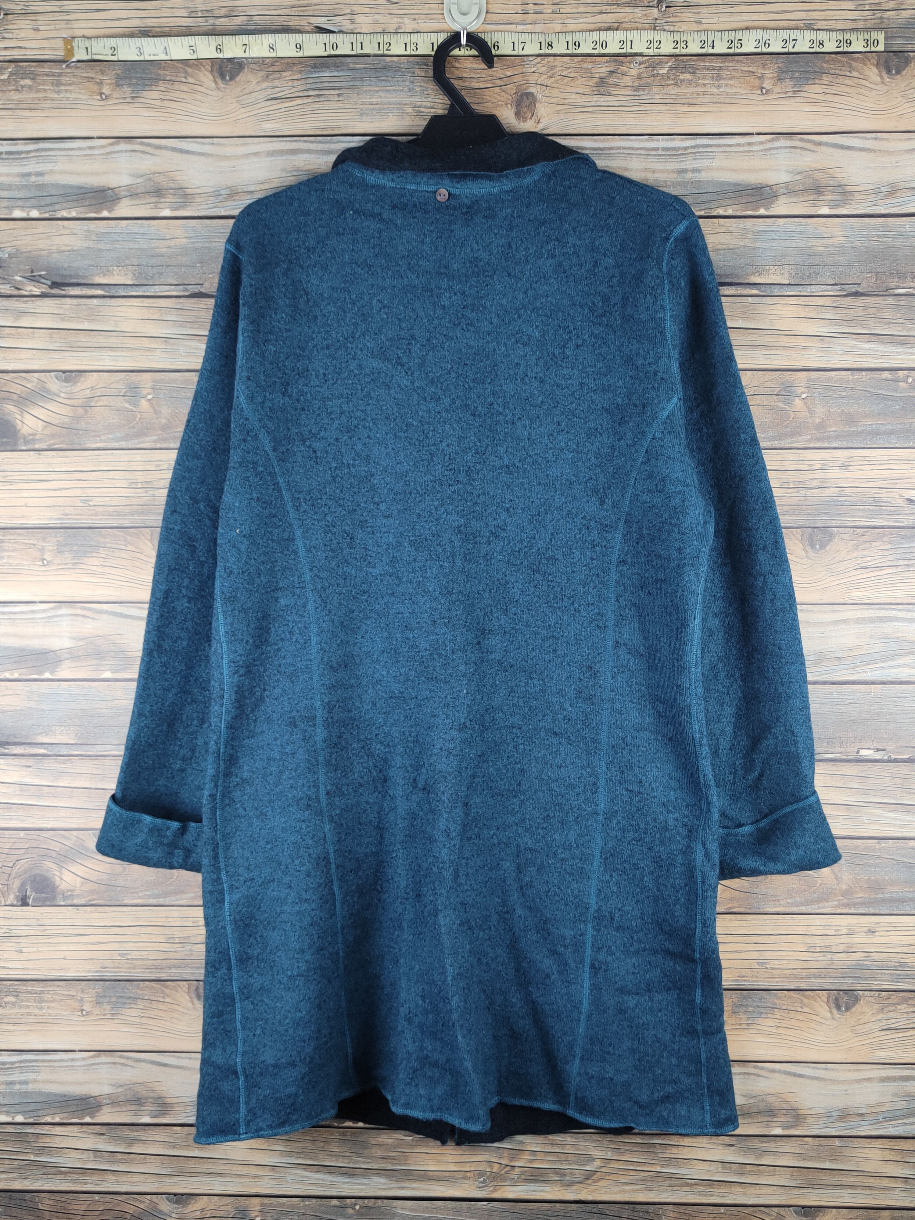 Japanese Brand DL LA Charmer Green Vintage Long Cardigans #46-526 Size M / US 6-8 / IT 42-44 - 8 Thumbnail