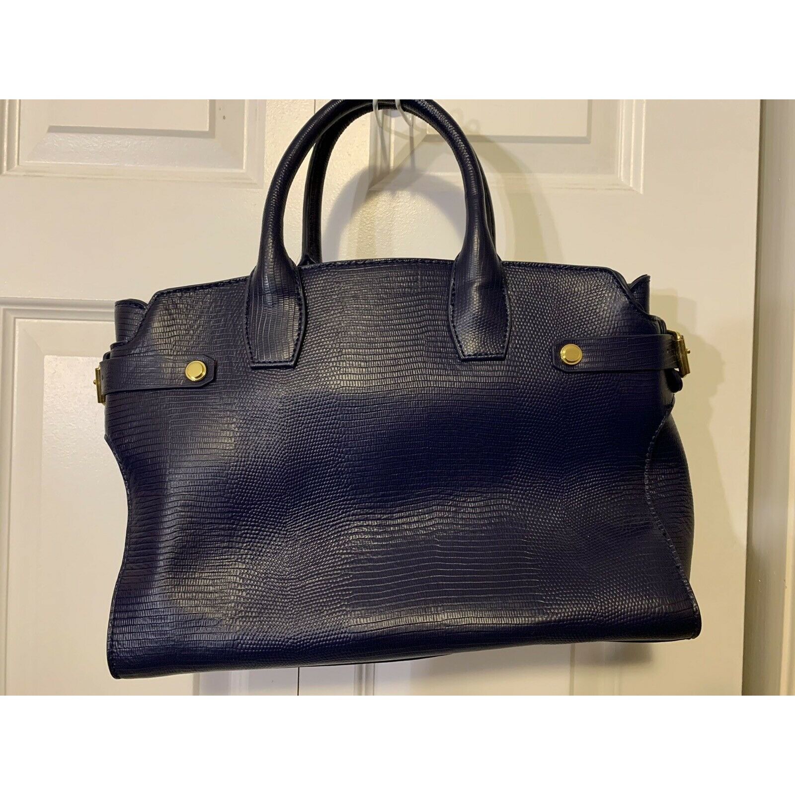 Other Joy Mangano Leather Purse Blue Size ONE SIZE - 12 Thumbnail