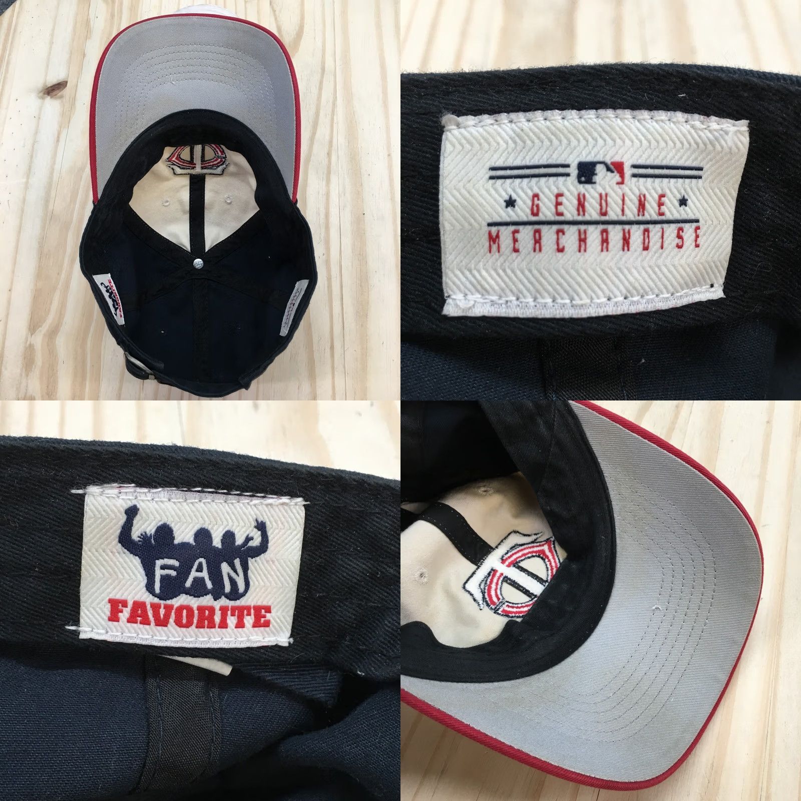 Twins Genuine Merchandise Minnesota Twins Baseball Cap Hat Mens One SizeBlue Cap, Adjustable, Breathable, Lightweight Fans Fave Vintage? No (One Size) Size ONE SIZE - 8 Thumbnail