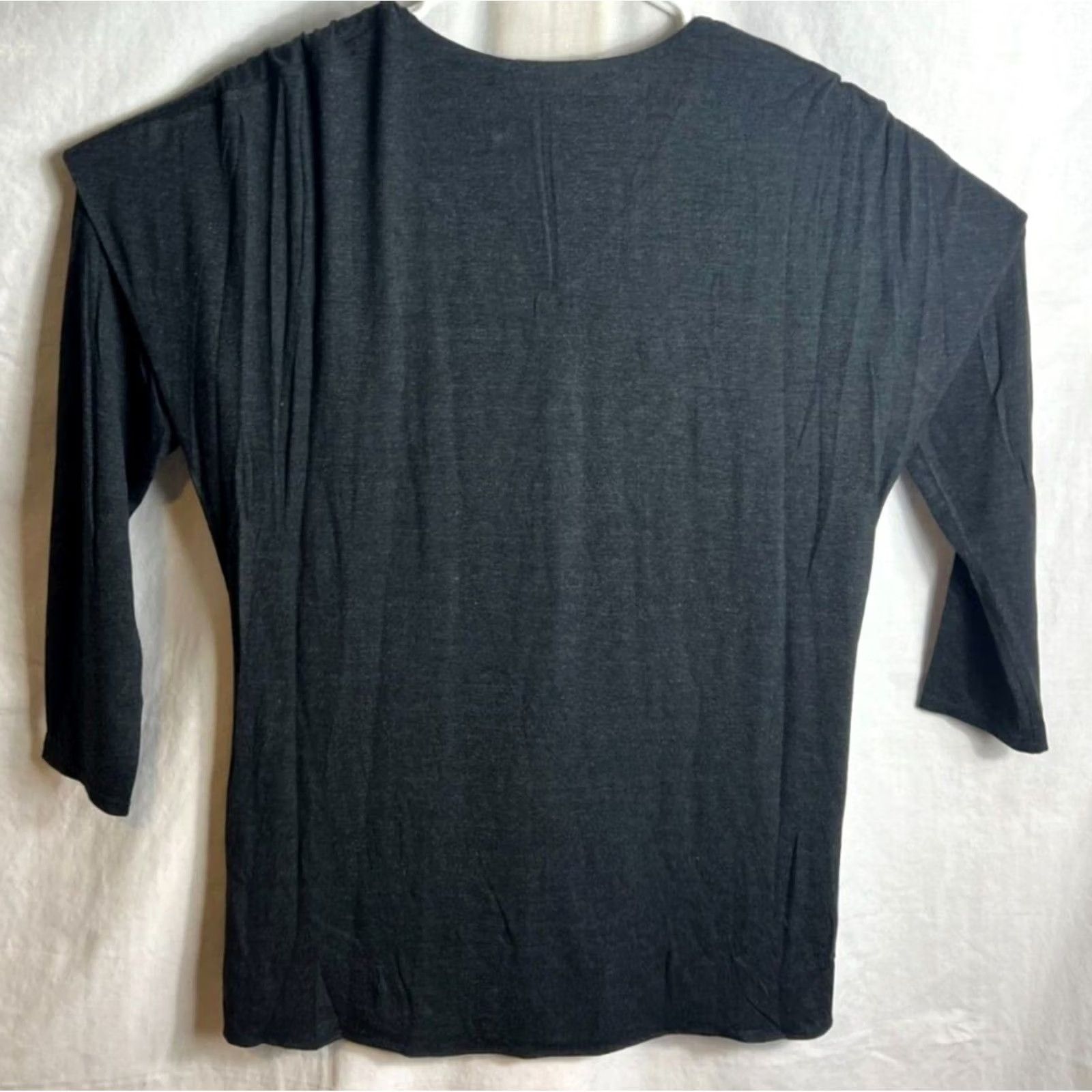 Sea New York ZOA New York Blouse Size XS Black Shirt Tunic T shirt Stretchy V Cross NEW Women Size XS / US 0-2 / IT 36-38 - 4 Thumbnail