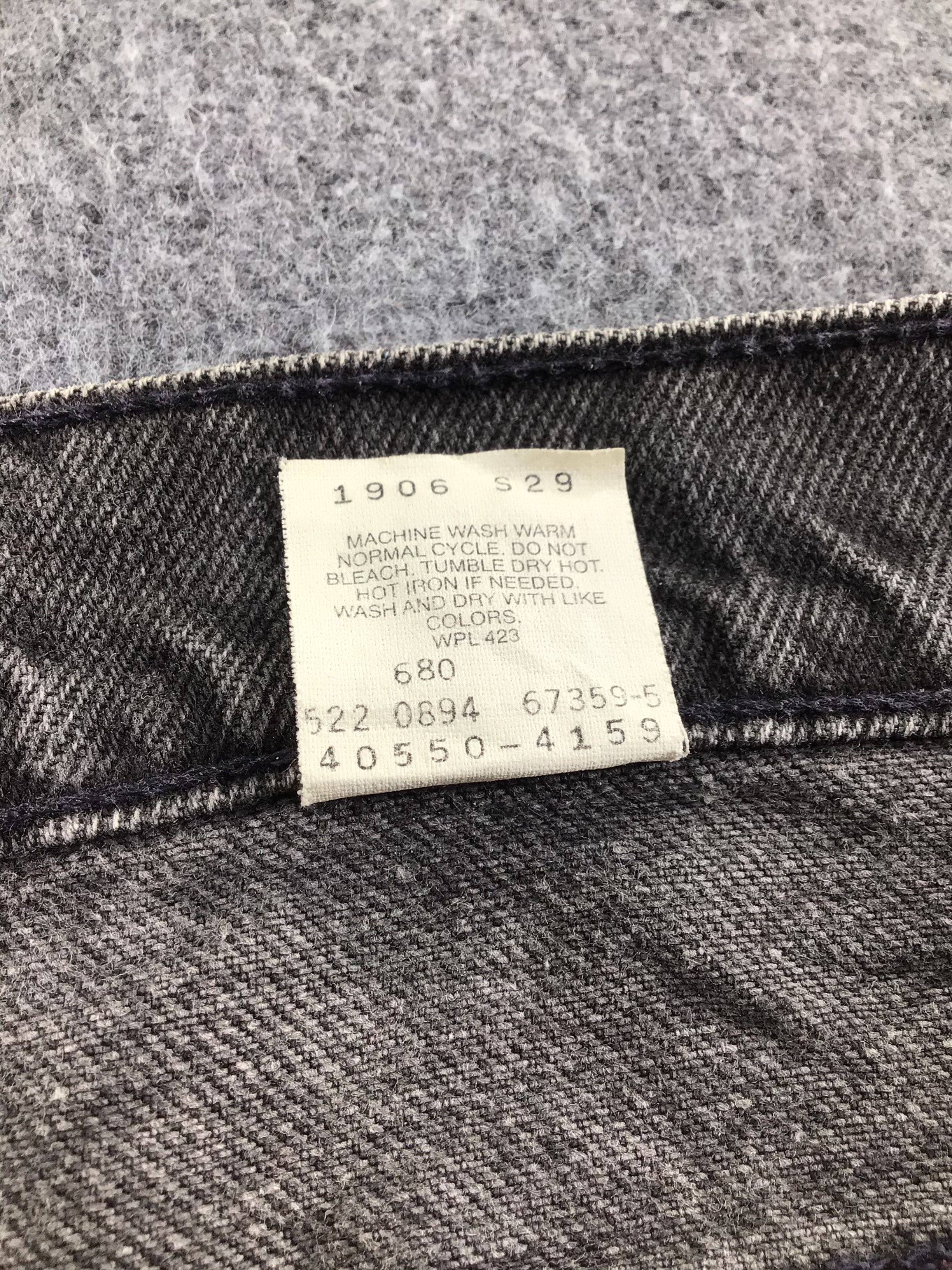 Levi's Vintage 90s Levis 559 Orange Tab Jeans Faded Black -J339 Size US 37 - 9 Thumbnail