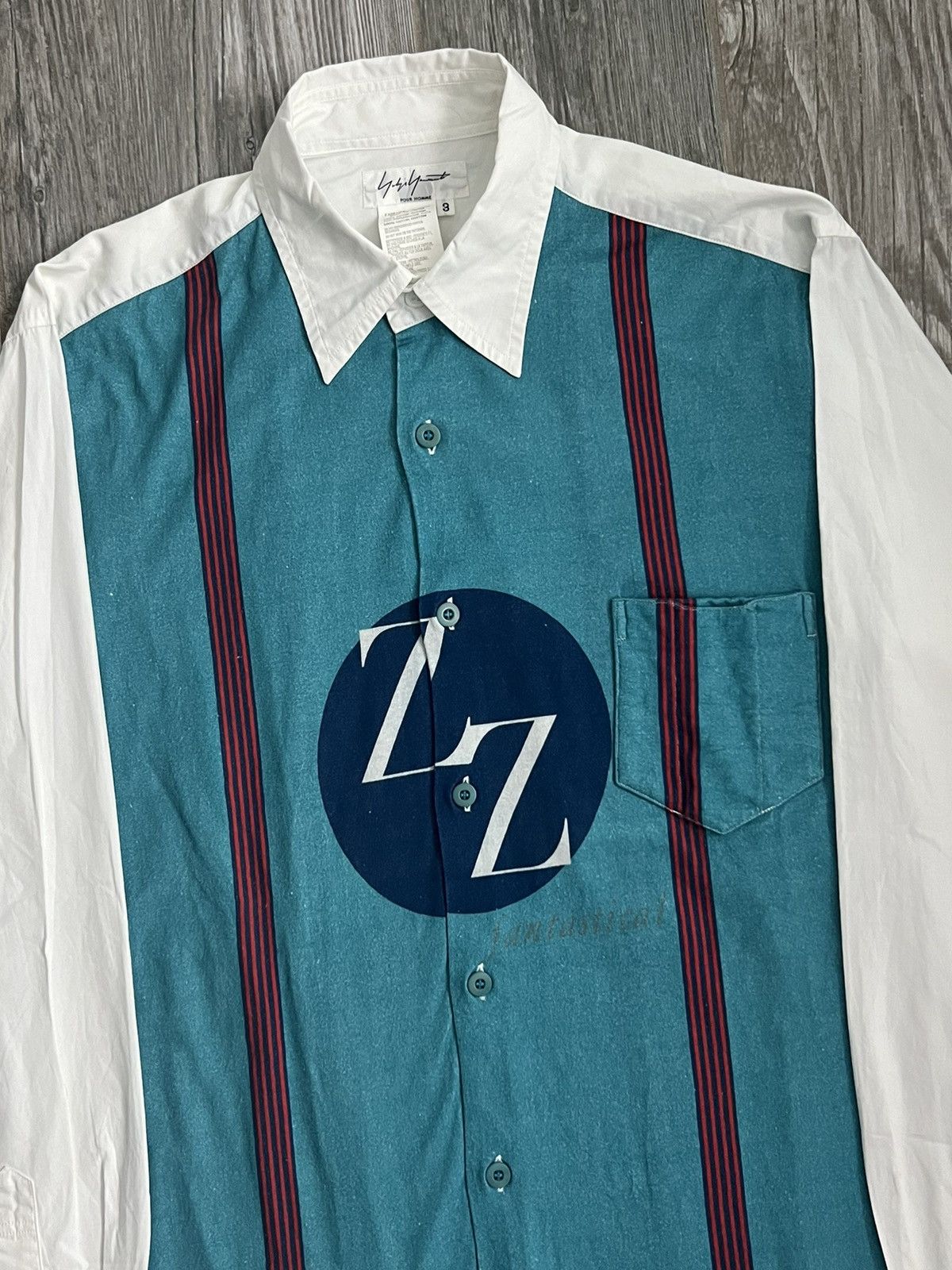 Yohji Yamamoto SS2007 Yohji Yamamoto ZZ Fantastical Blue Runway Button Up Size US L / EU 52-54 / 3 - 6 Thumbnail