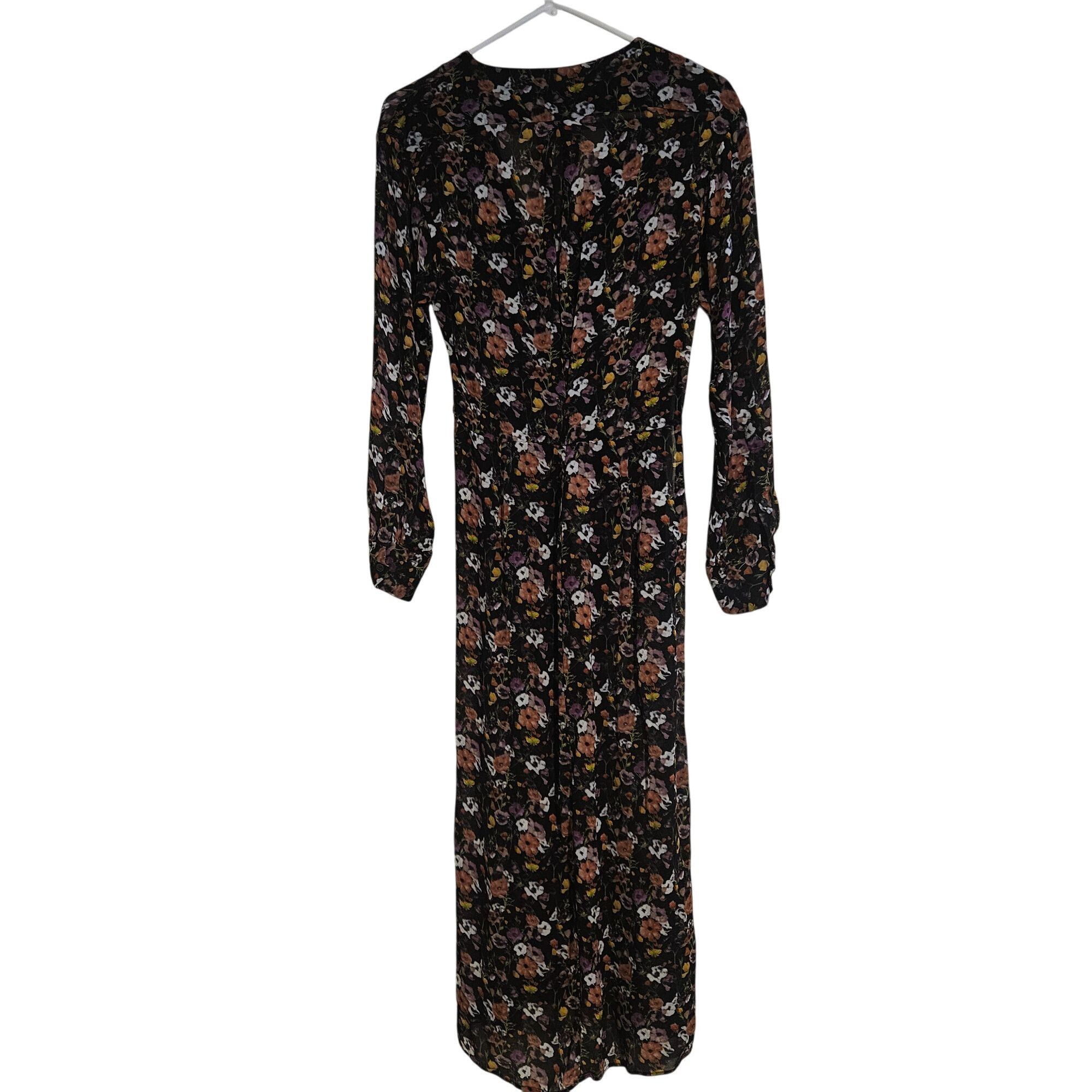 Rag & Bone Rag & Bone Women Sheer Maxi Dress Floral Black 8 Boho Quiet Size M / US 6-8 / IT 42-44 - 3 Thumbnail