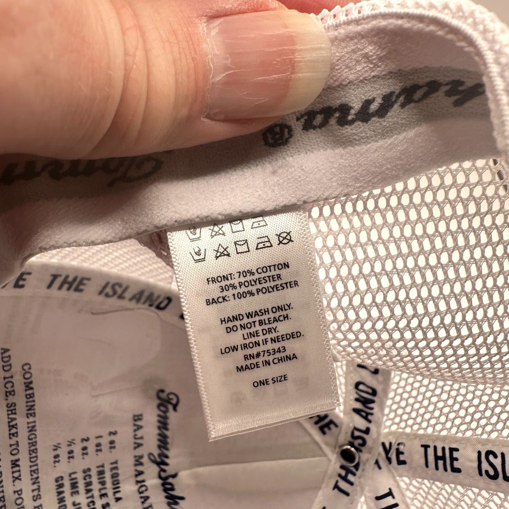 Tommy Bahama Tommy Bahama Snapback Hat White Gray Marlin Logo Beach Travel Party/Cocktail Mens One Size Adjustable Breathable Lightweight Summer Hat Size ONE SIZE - 6 Thumbnail
