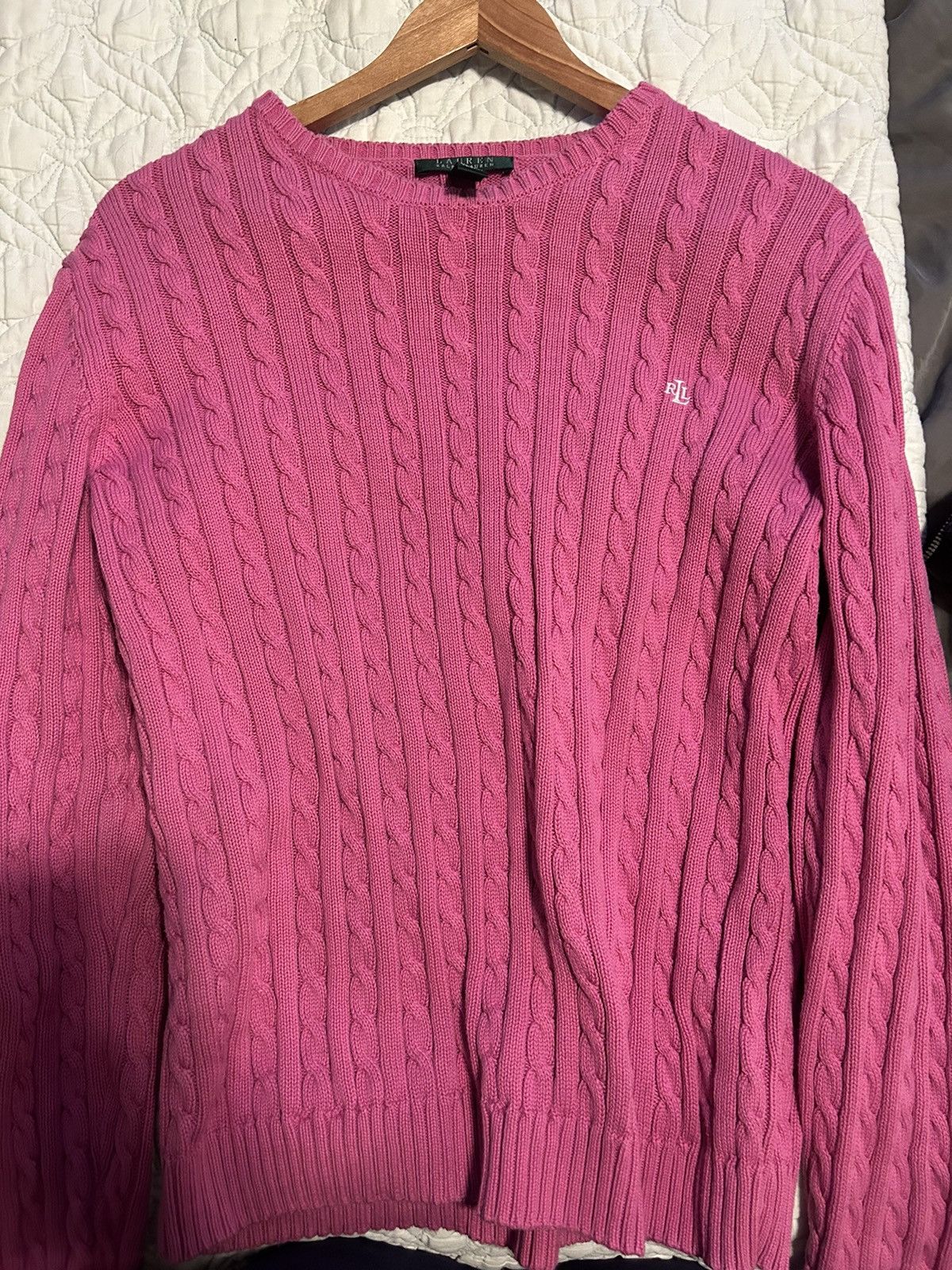 Lauren Ralph Lauren Ralph Lauren Lauren sweater cable knit pink women’s xl Size XL / US 12-14 / IT 48-50 - 5 Thumbnail