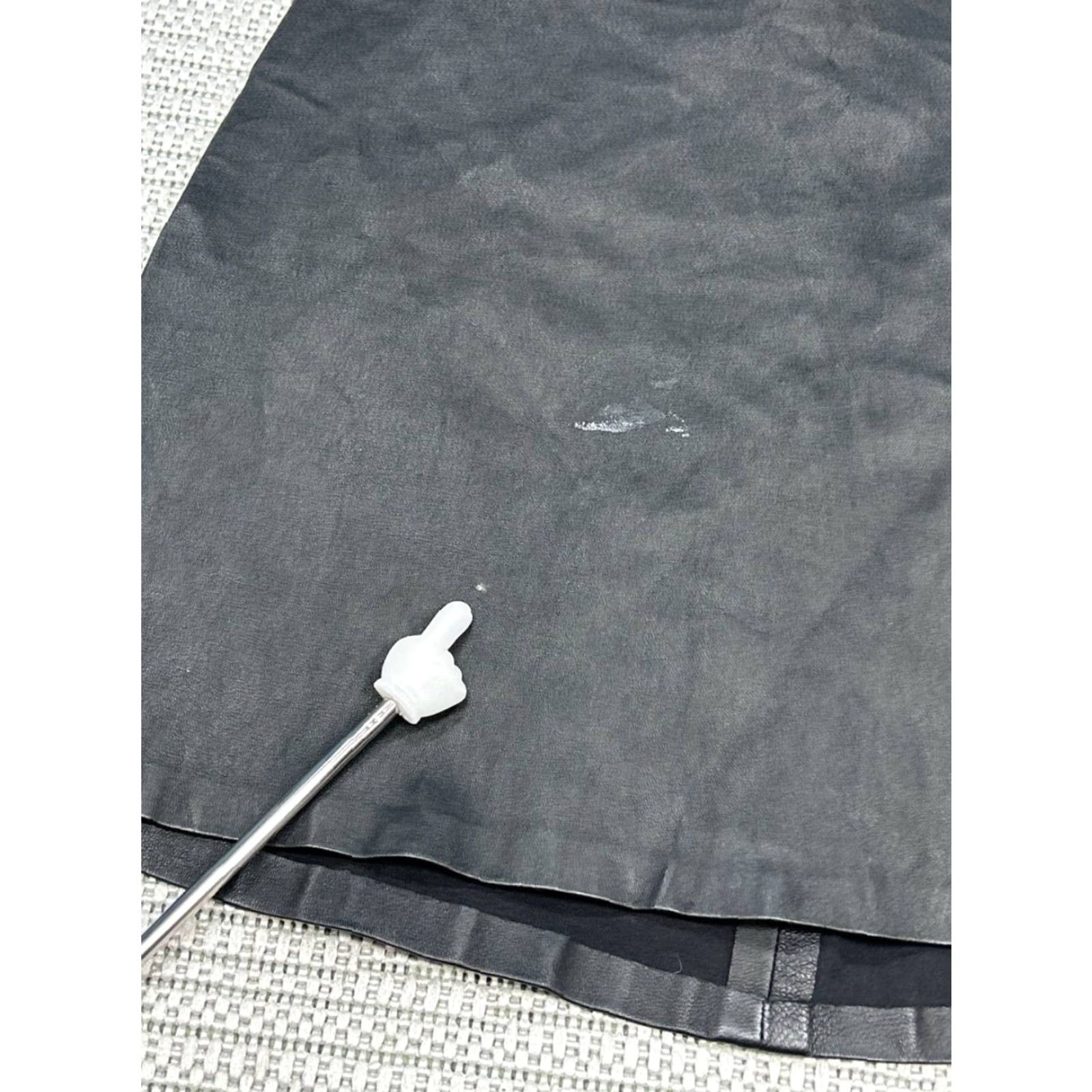 Reformation Reformation Skirt Women Medium Black A-Line Leather Surplus Minimalist Zipper Vintage No Size 32" / US 10 / IT 46 - 6 Thumbnail