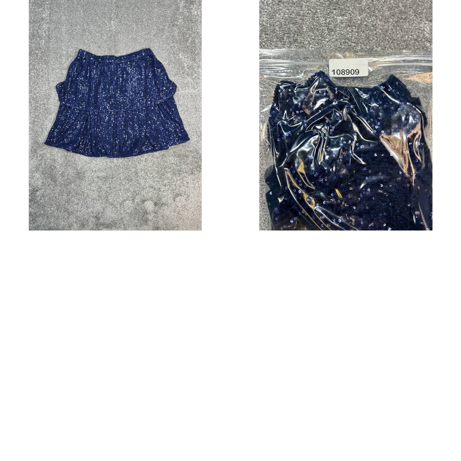 Vineyard Vines Vineyard Vines Skirt Women Medium Blue A Line Tiered Sequin Ruffle Lined Stretch Size 32" / US 10 / IT 46 - 8 Thumbnail