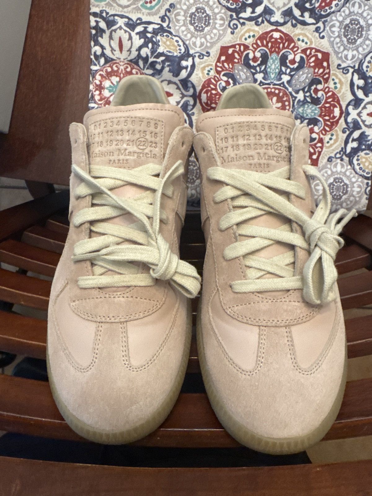 Maison Margiela Maison Margiela - Pink Replica Sneakers Size US 7 / EU 40 - 9 Thumbnail