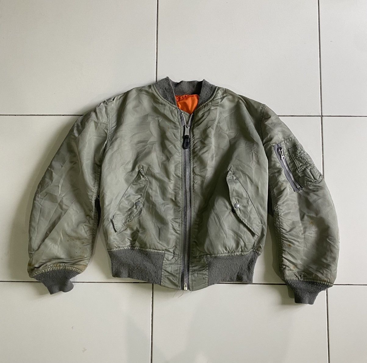 Vintage Reversible Alpha industries Army Jackers