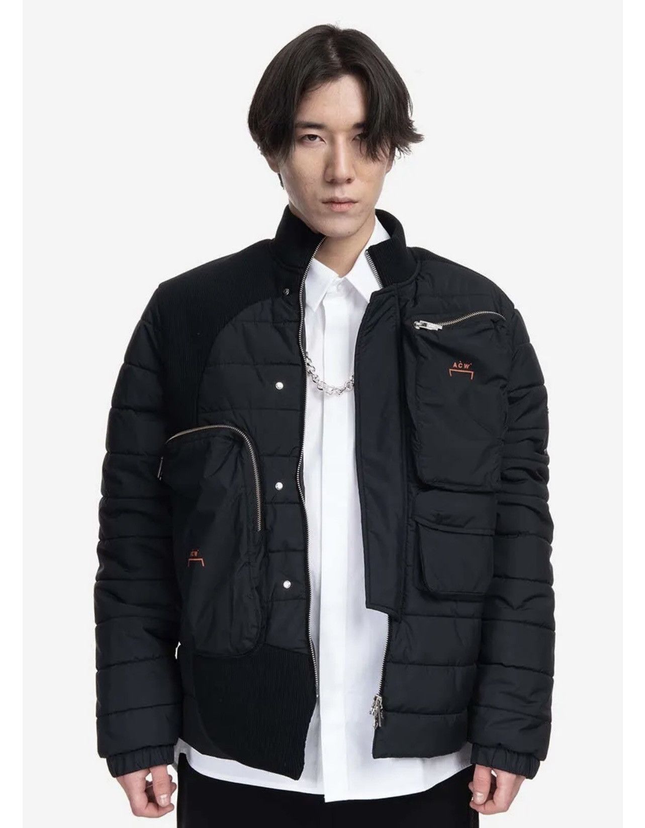 A-COLD-WALL* !DS! A-COLD-WALL* Asymmetric Technical Padded Black Jacket Size US M / EU 48-50 / 2 - 5 Thumbnail