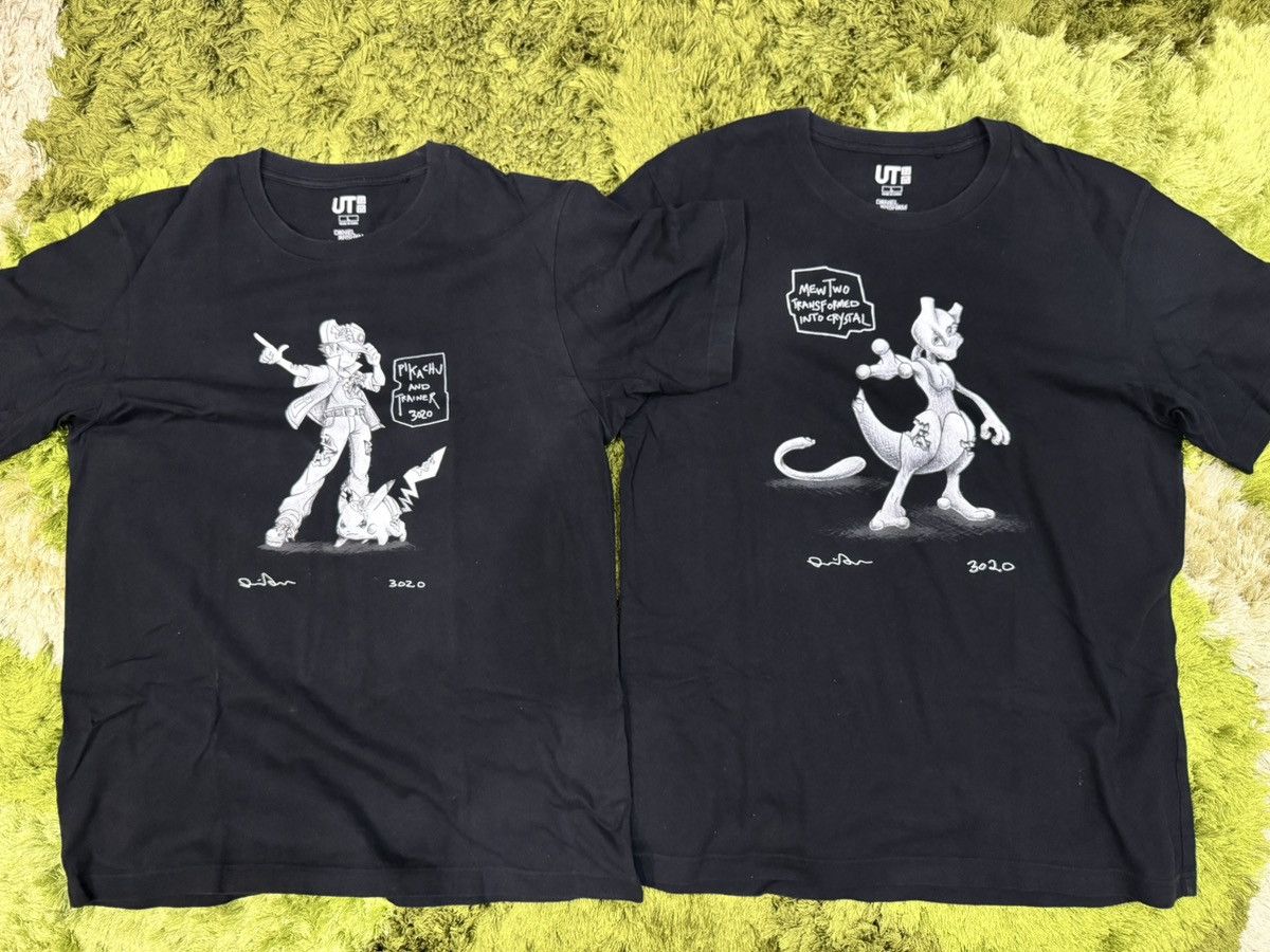 Japanese Brand Combo Mewtwo & Pikachu Pokemon x Uniqlo (2pcs shirt L Size) Size US L / EU 52-54 / 3 - 1 Thumbnail